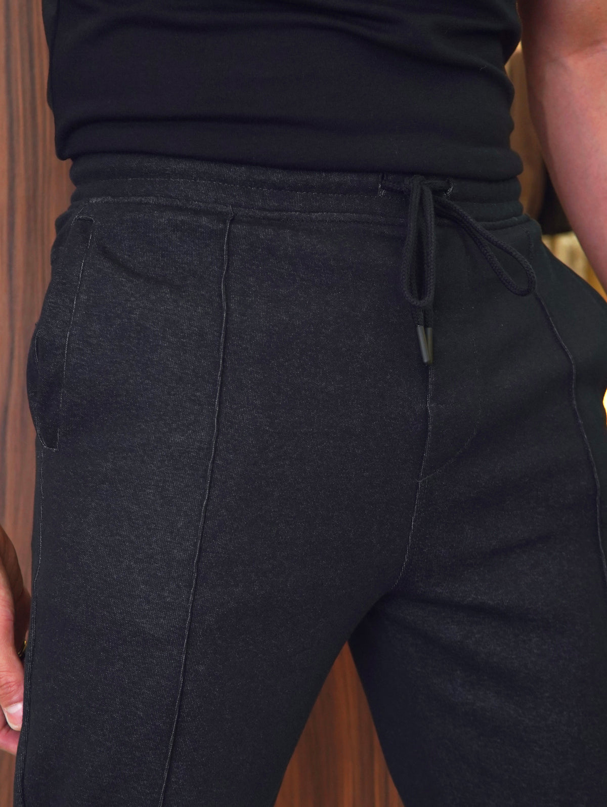CALÇA ALF. MALHA DLZ MESCLA PRETO