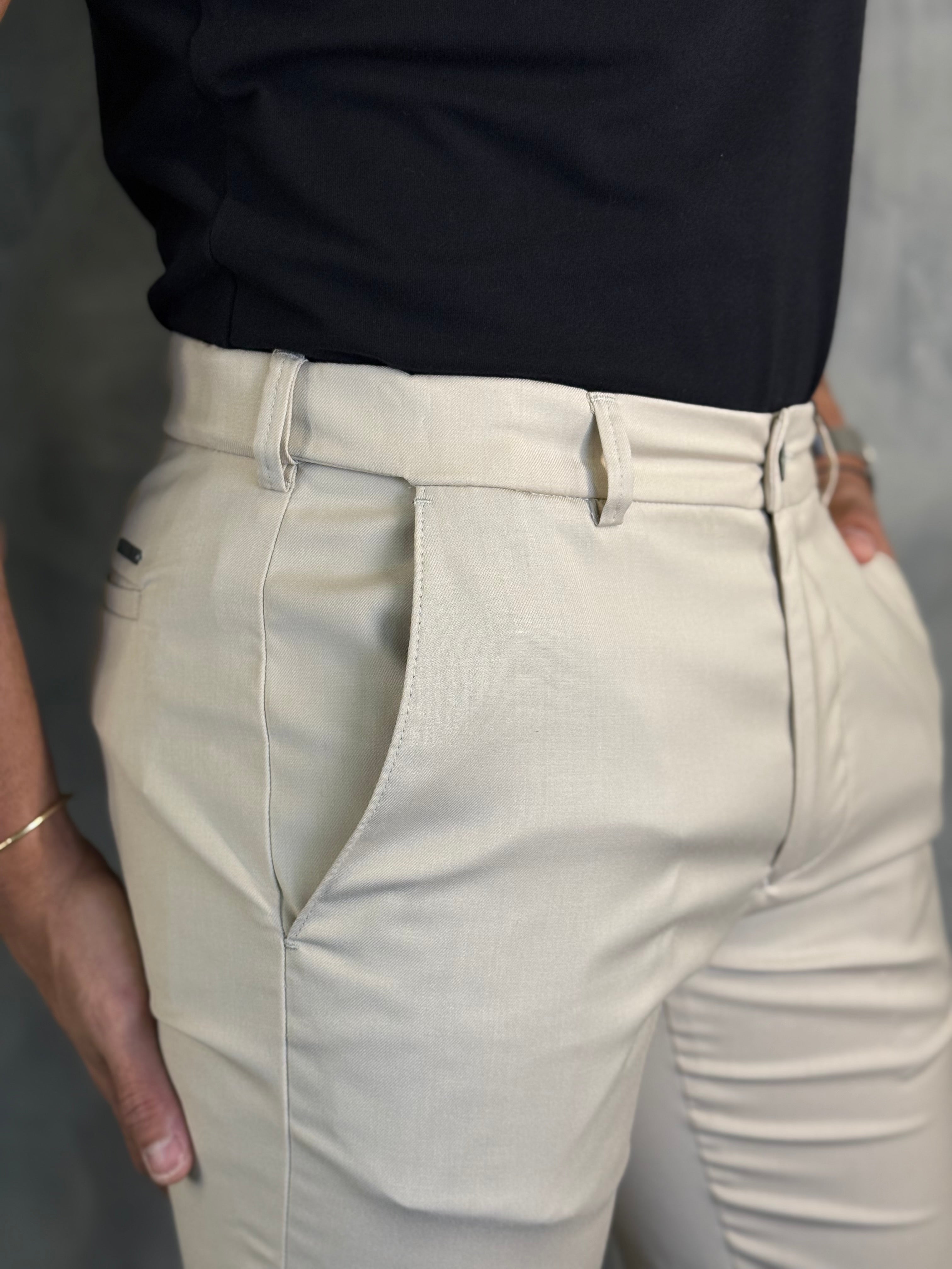 CALÇA ALF. SLIM C/ ELÁSTICO CÓS PONTO H - 2 POR R$ 719,90