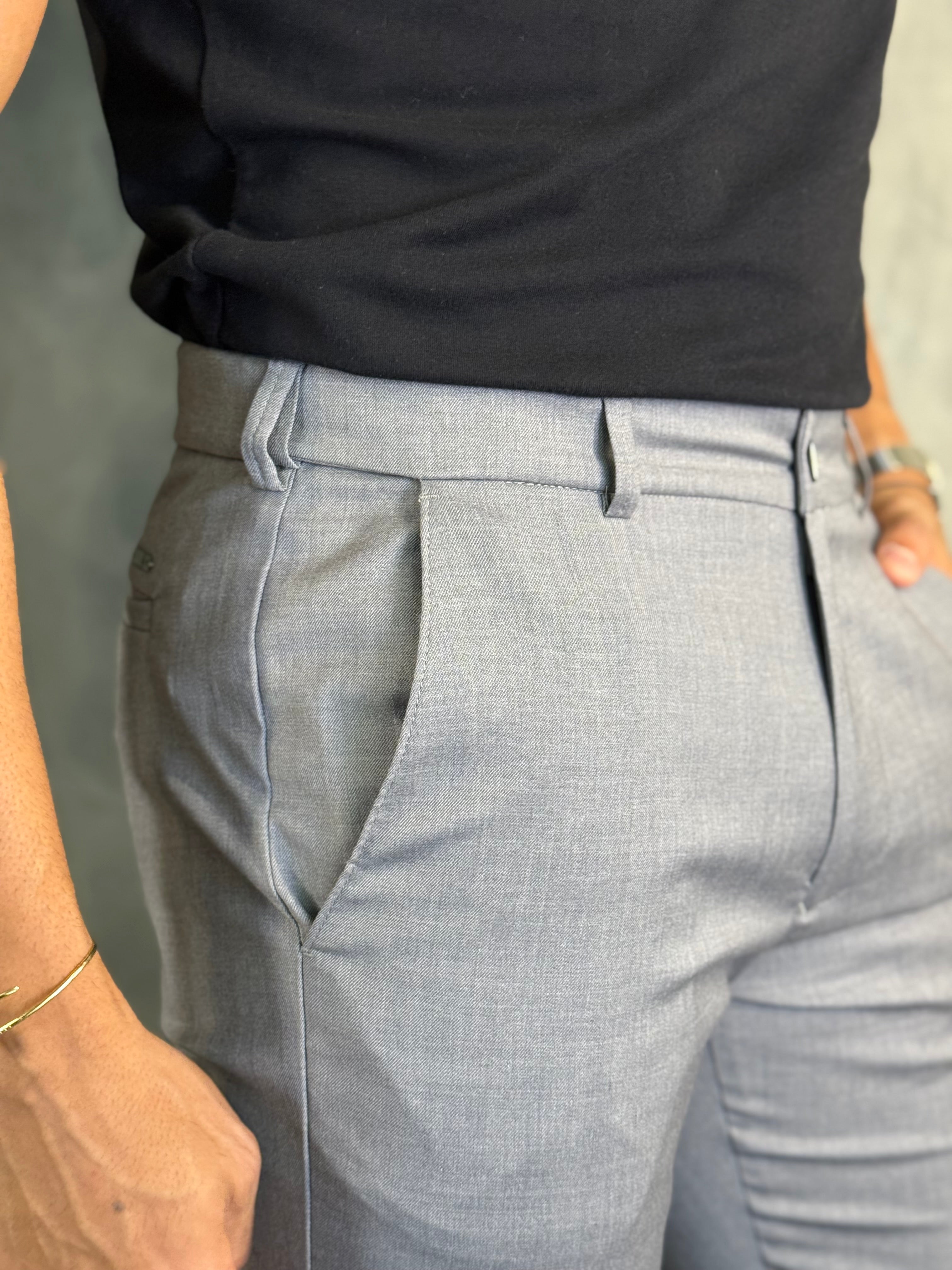 CALÇA ALF. SLIM C/ ELÁSTICO CÓS PONTO H - 2 POR R$ 719,90