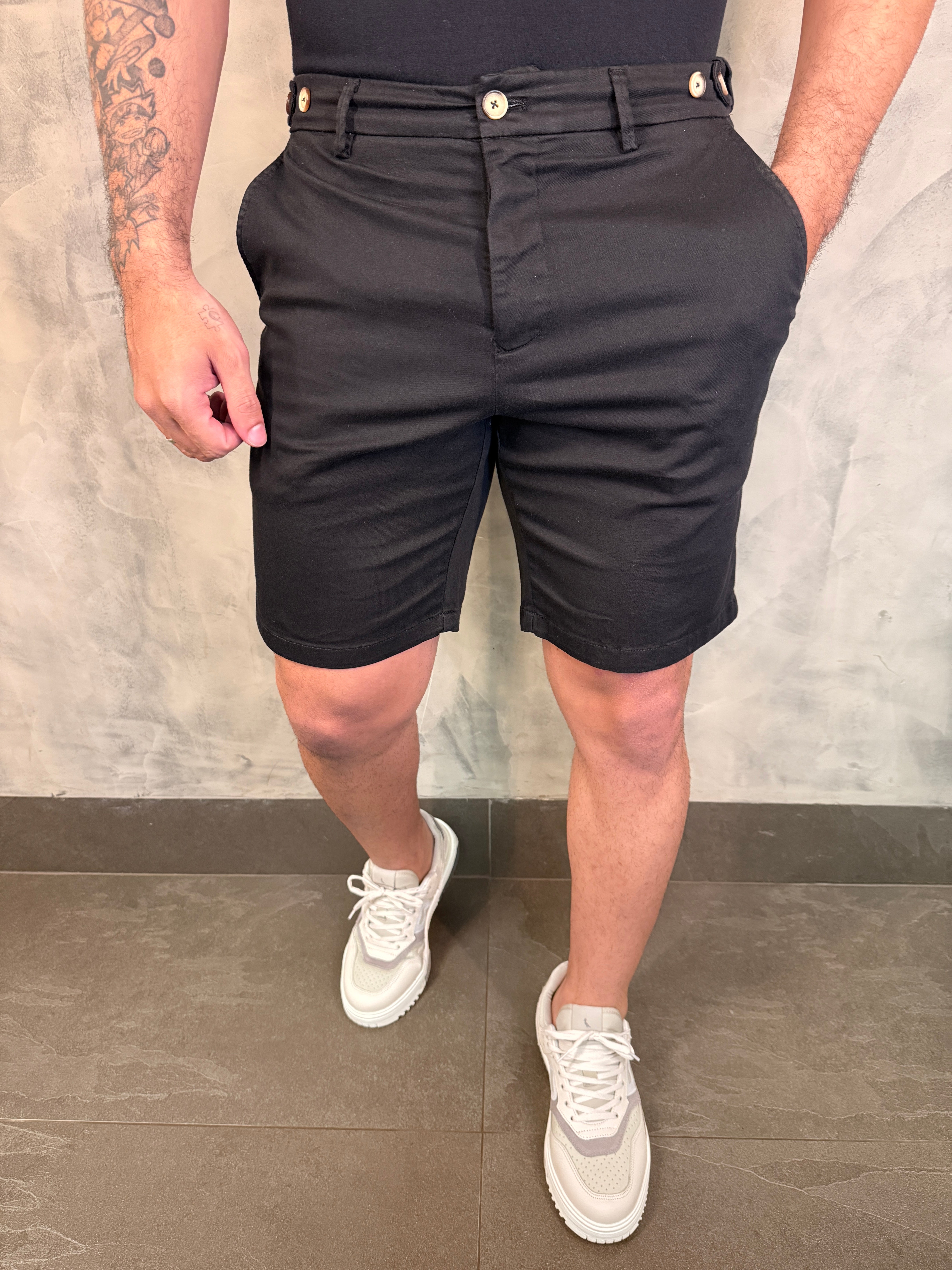 BERMUDA CASUAL-DAY ALF. STRETCH C/ AJUSTE ELASTICO CINTURA PONTO H