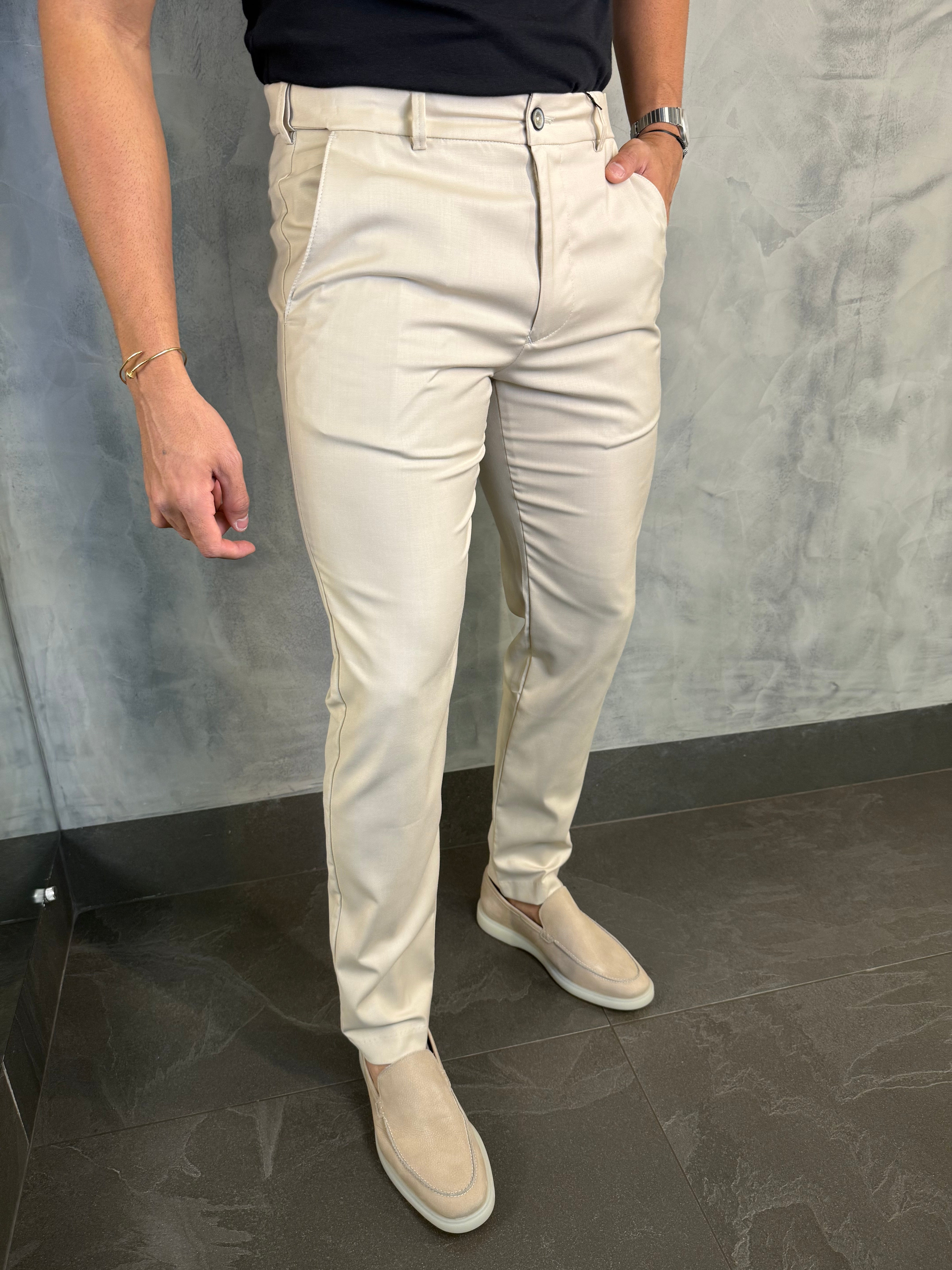 CALÇA ALF. SLIM C/ ELÁSTICO CÓS PONTO H - 2 POR R$ 719,90