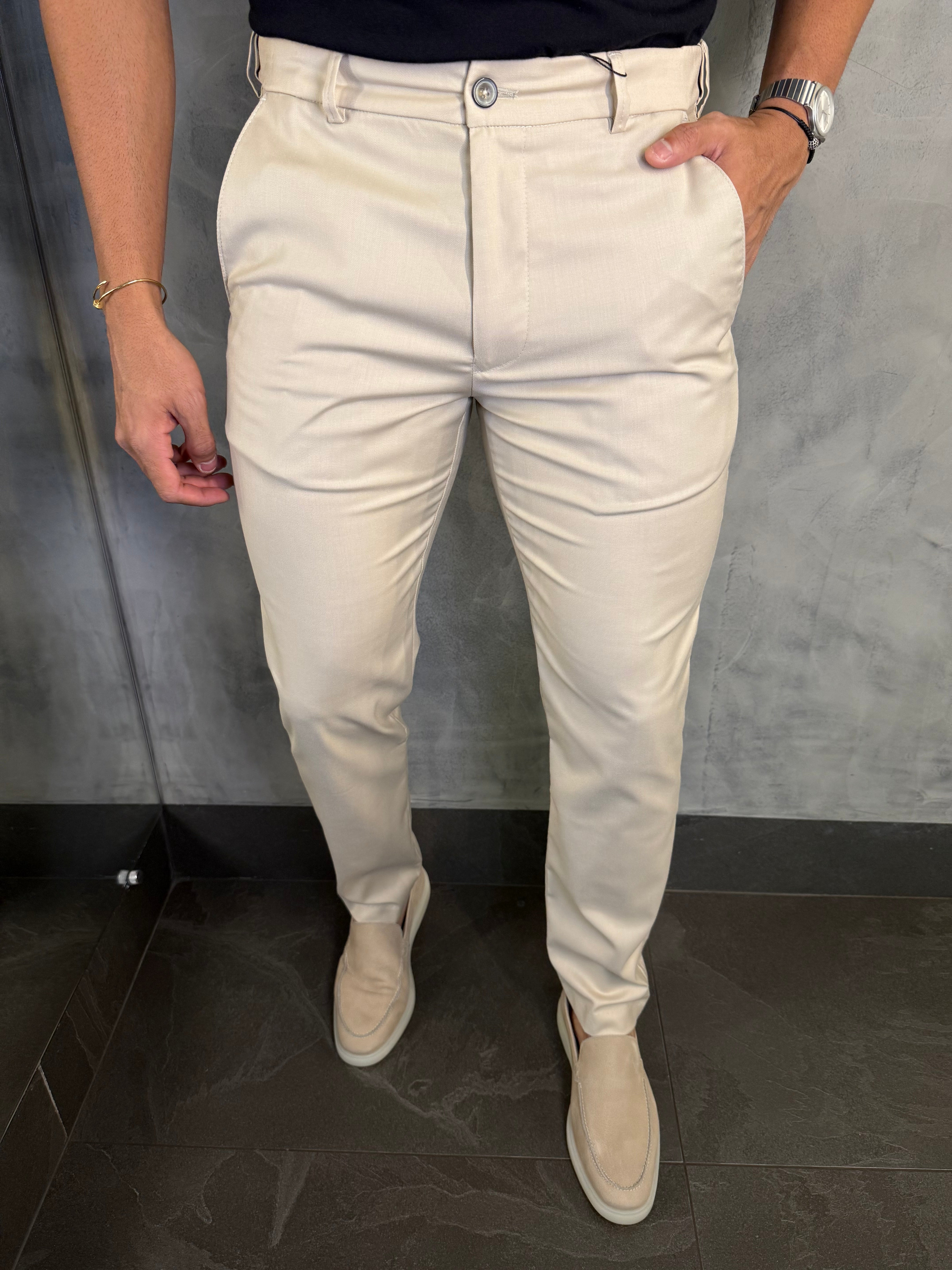 CALÇA ALF. SLIM C/ ELÁSTICO CÓS PONTO H - 2 POR R$ 719,90