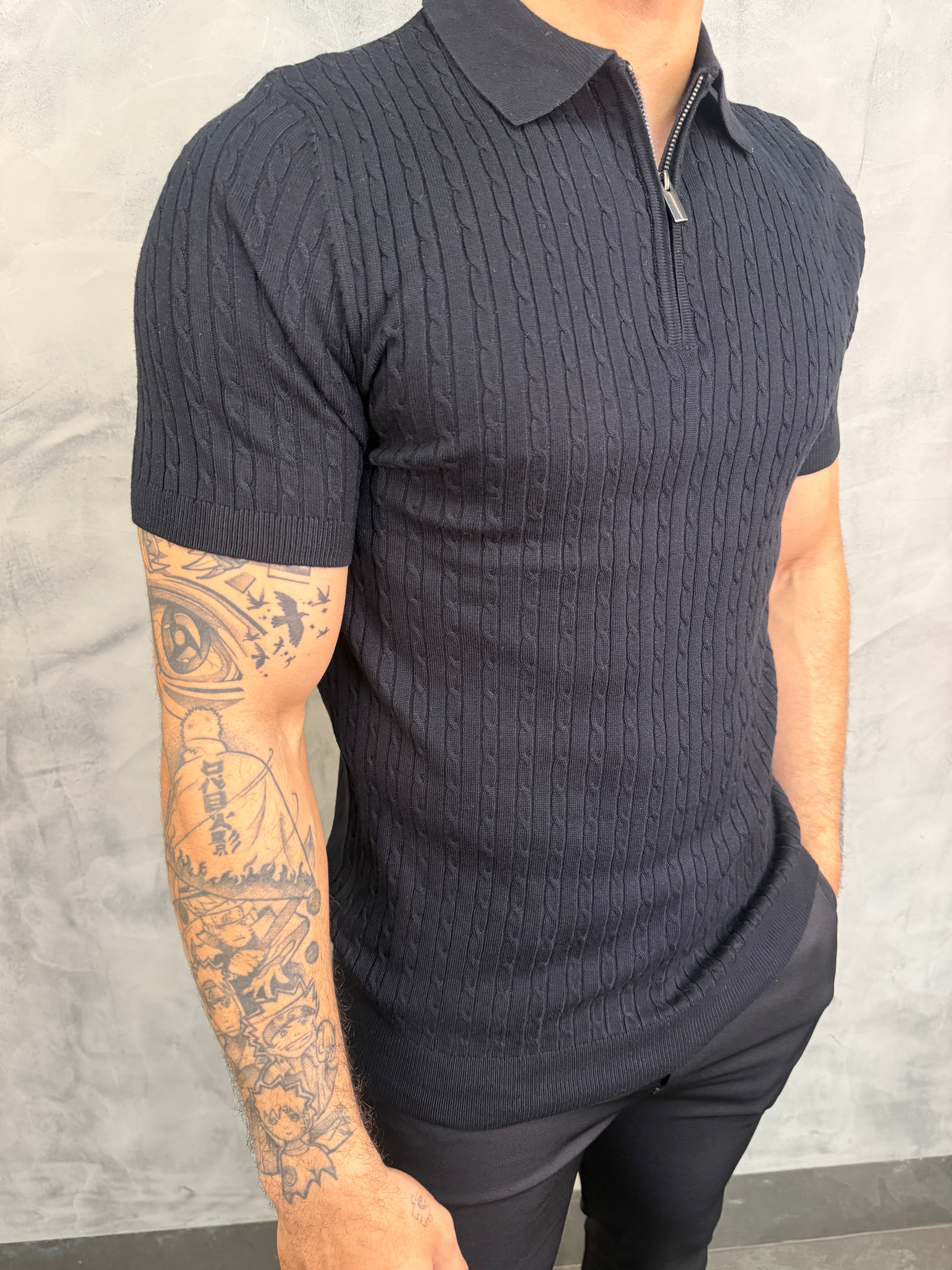 POLO TRICOT ZIPER CORDAME PONTO H