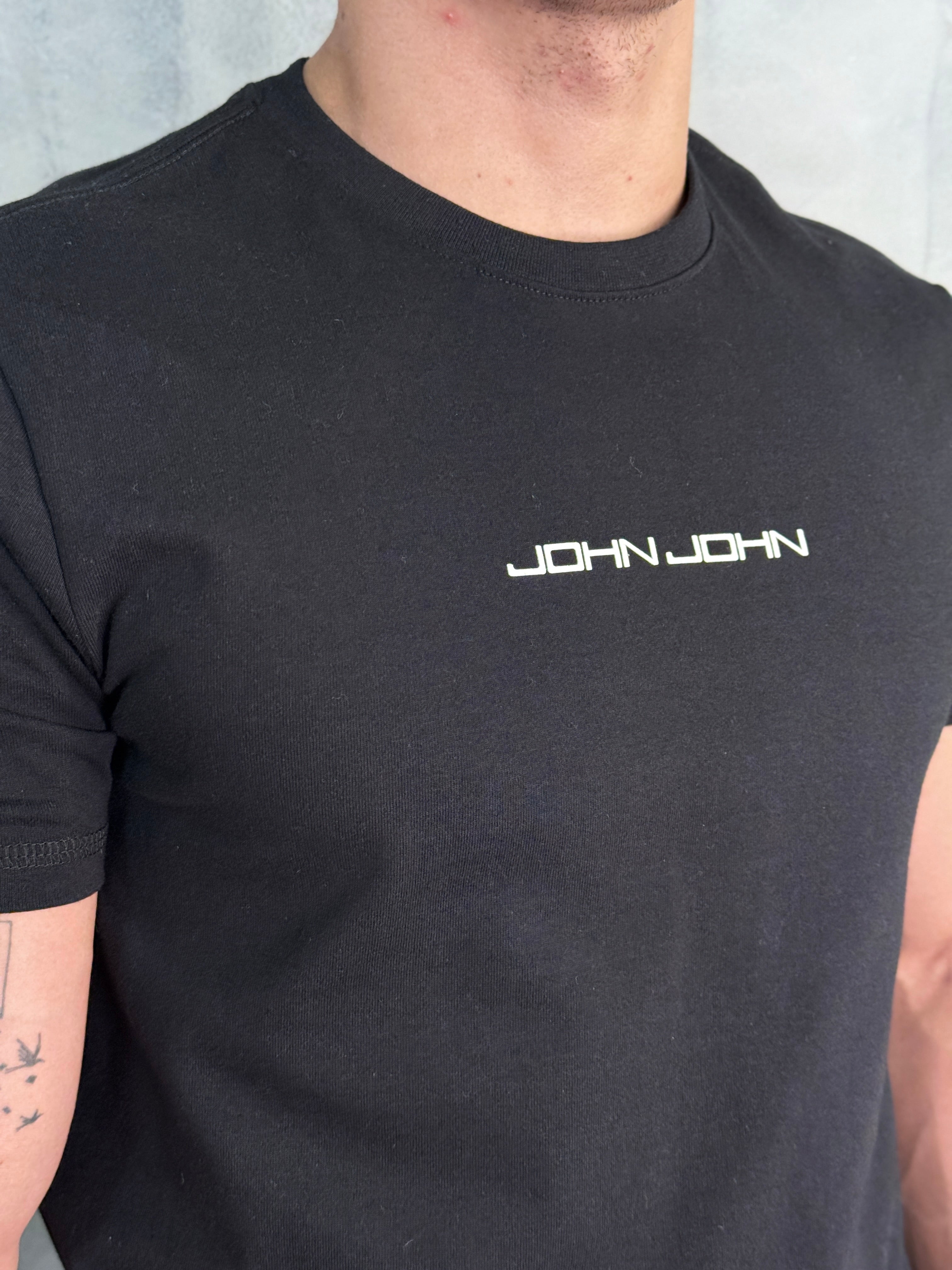 T SHIRT RG CAR SIDES BLACK JOHN JOHN PRETO