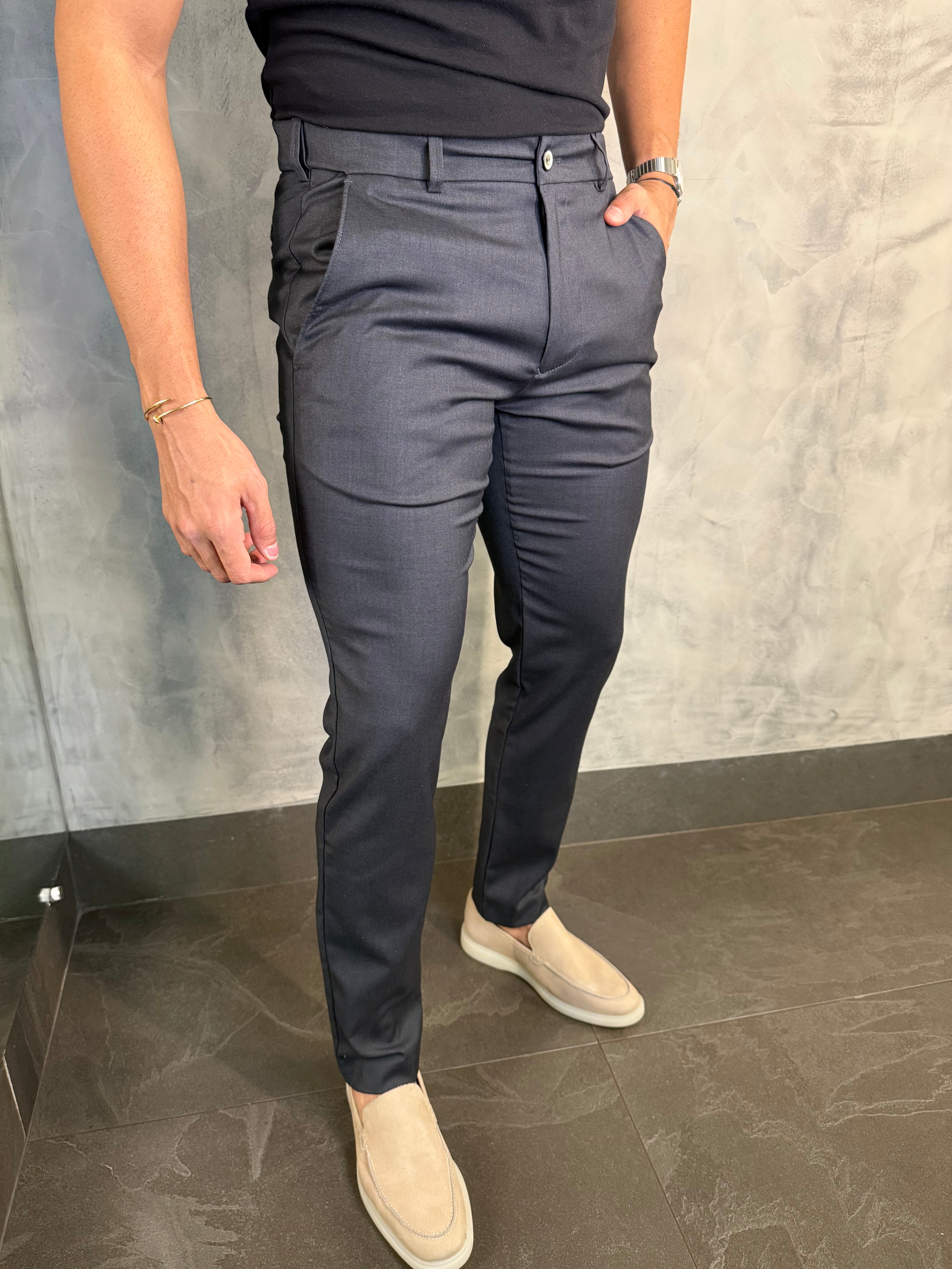 CALÇA ALF. SLIM C/ ELÁSTICO CÓS PONTO H - 2 POR R$ 719,90