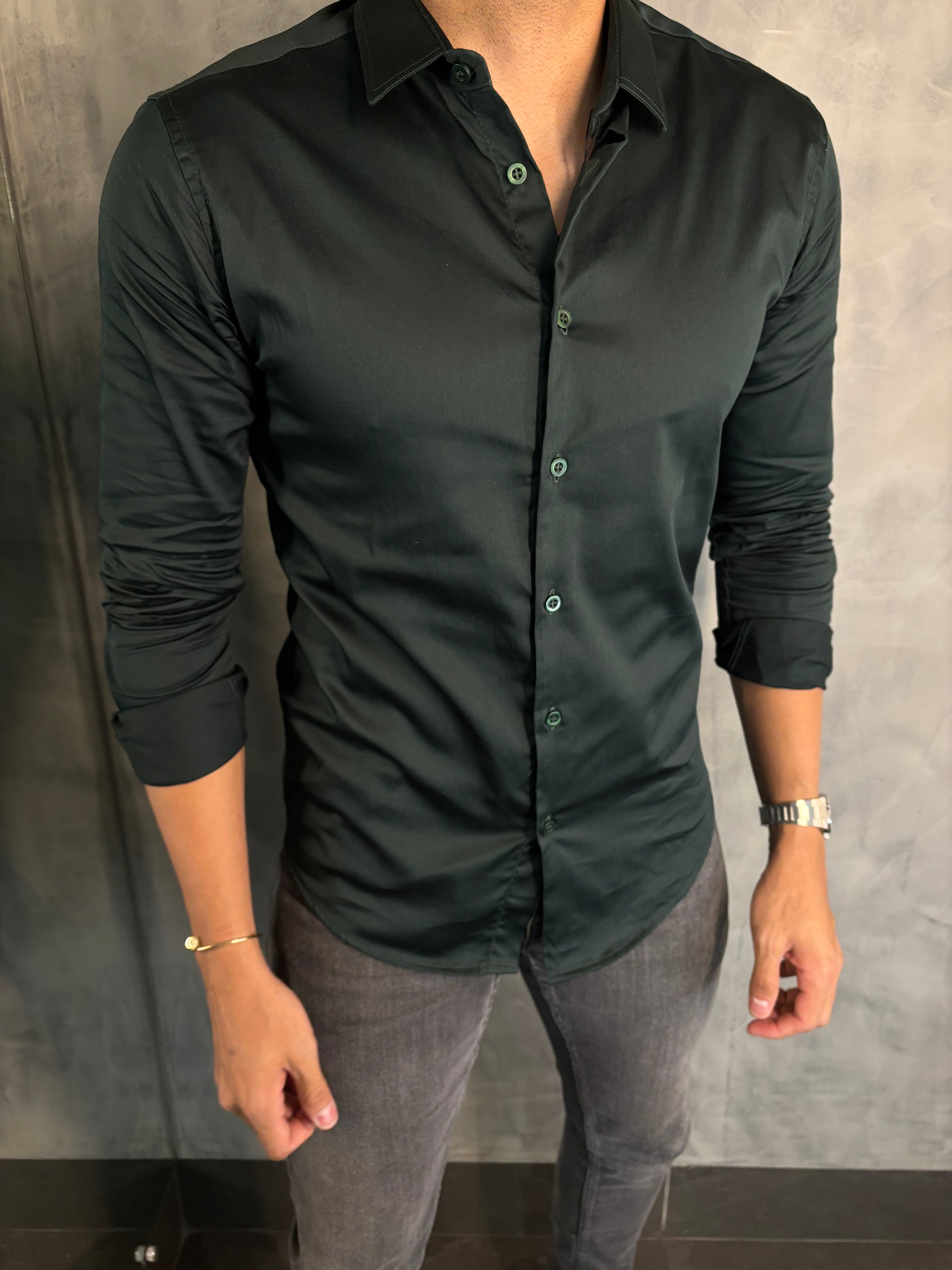 CAMISA M/L ACETINADA ARMIATHO