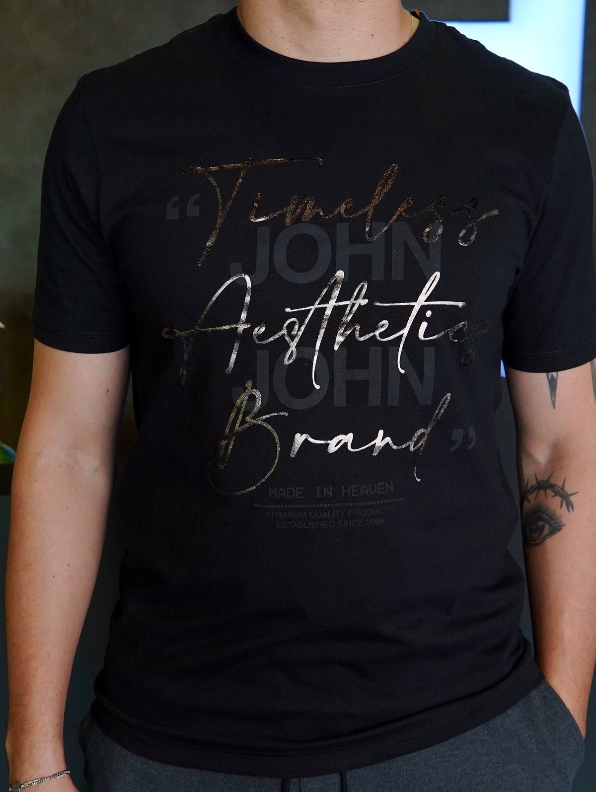T SHIRT TIMELESS JOHN JOHN PRETO