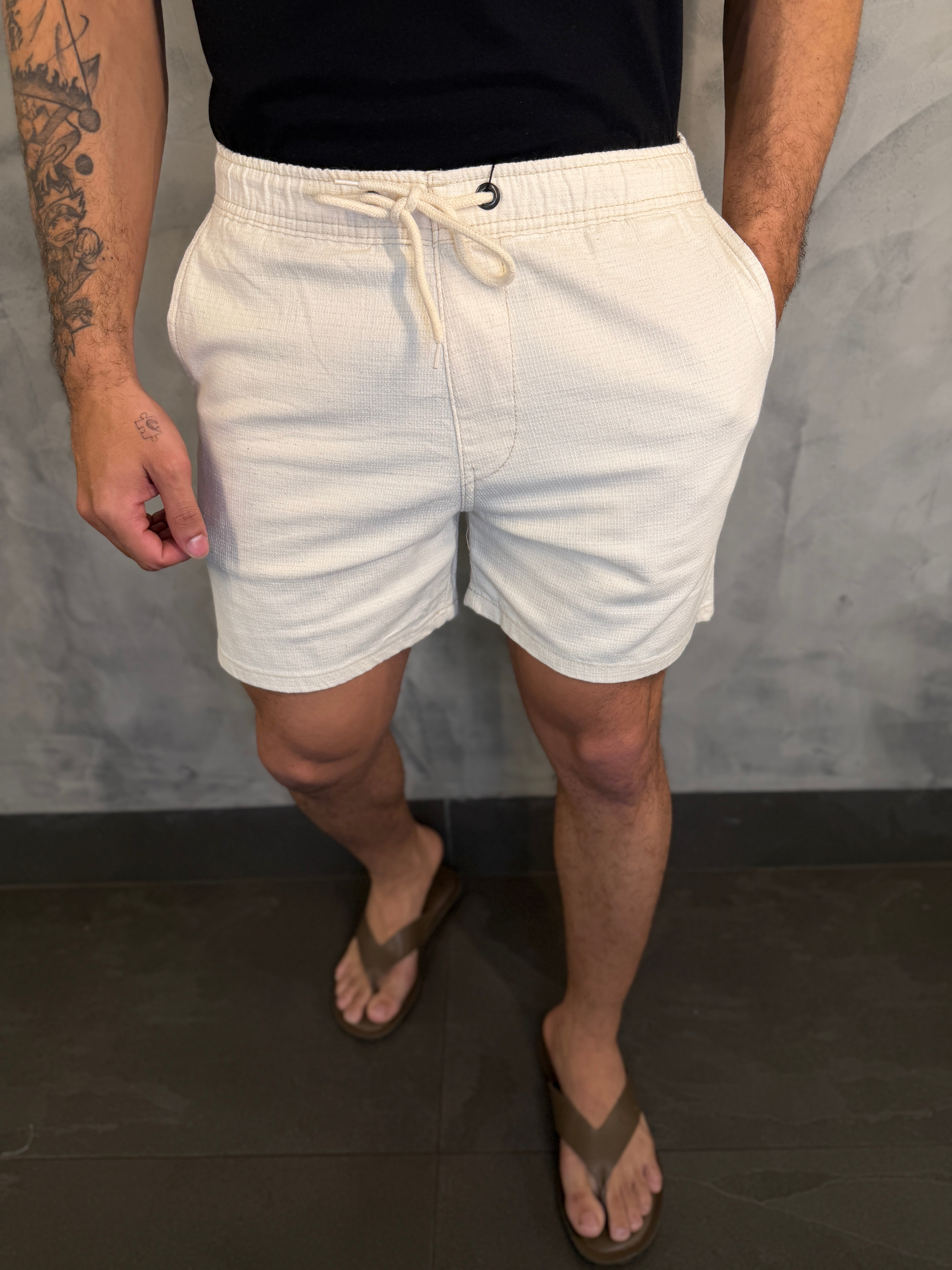 SHORT VERANO PONTO H OFF WHITE