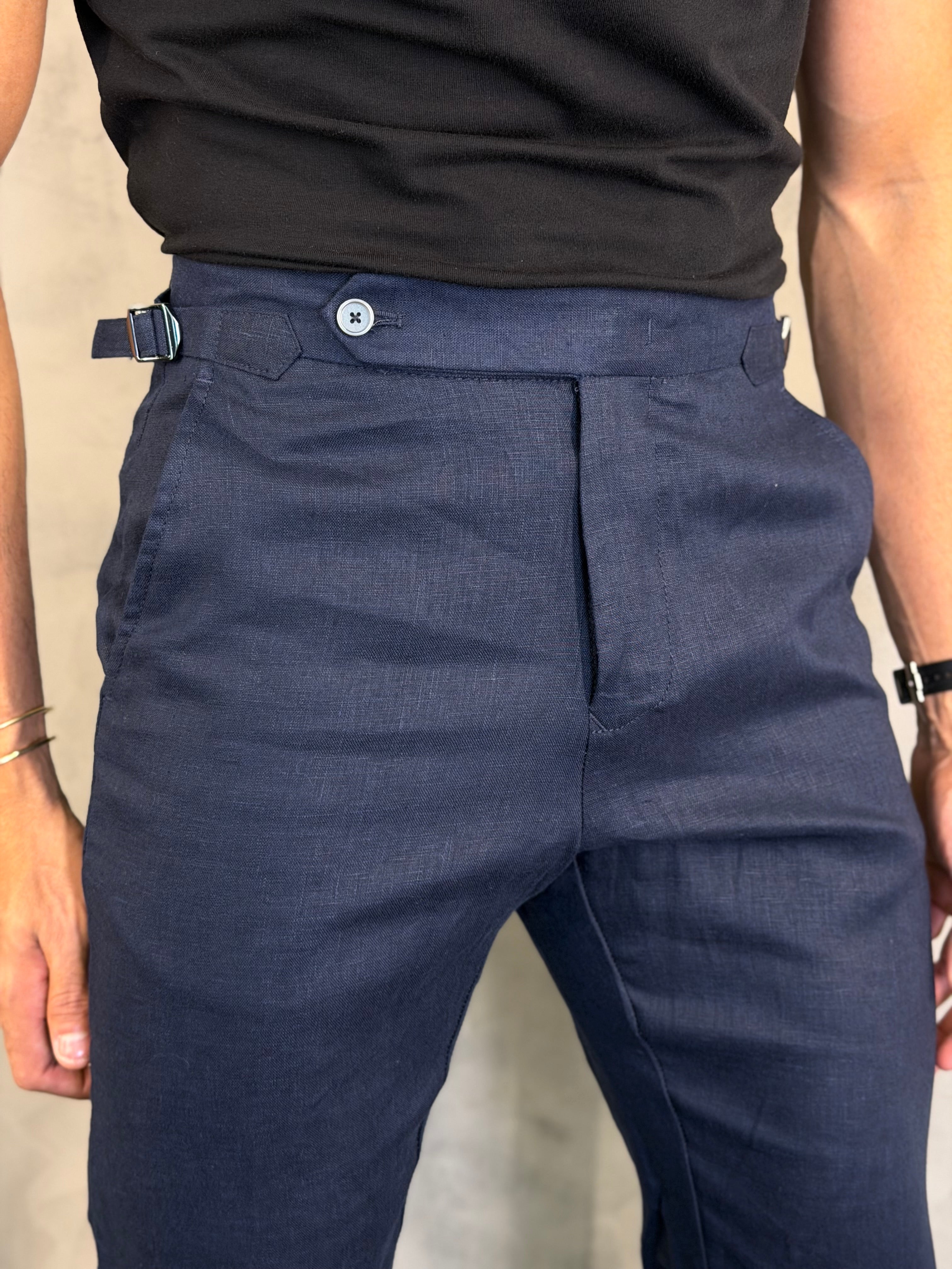 CALÇA ALF. PURO LINHO RESORT PONTO H