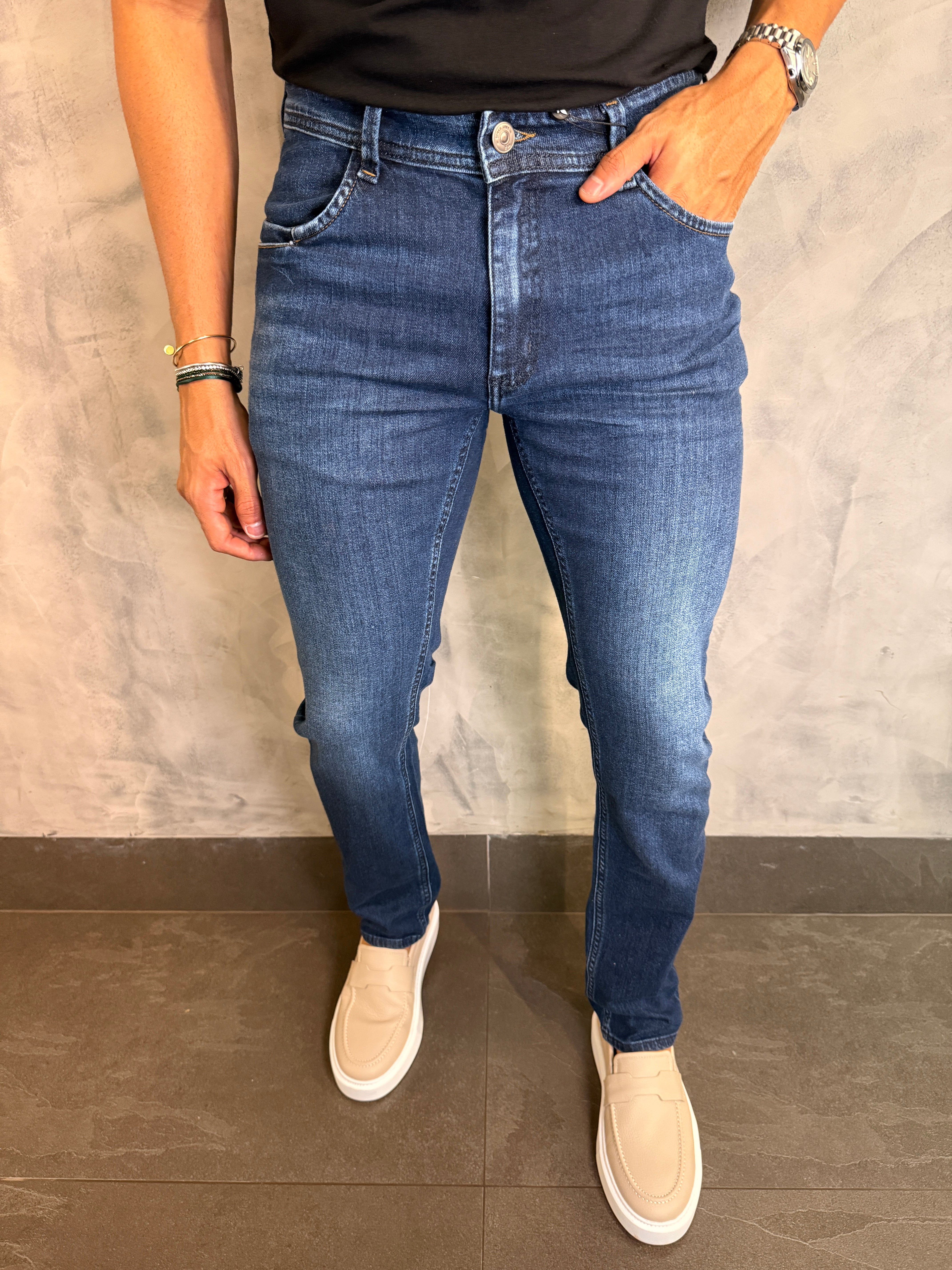 CALÇA JEANS SLIM SW DLZ JEANS ESCURO