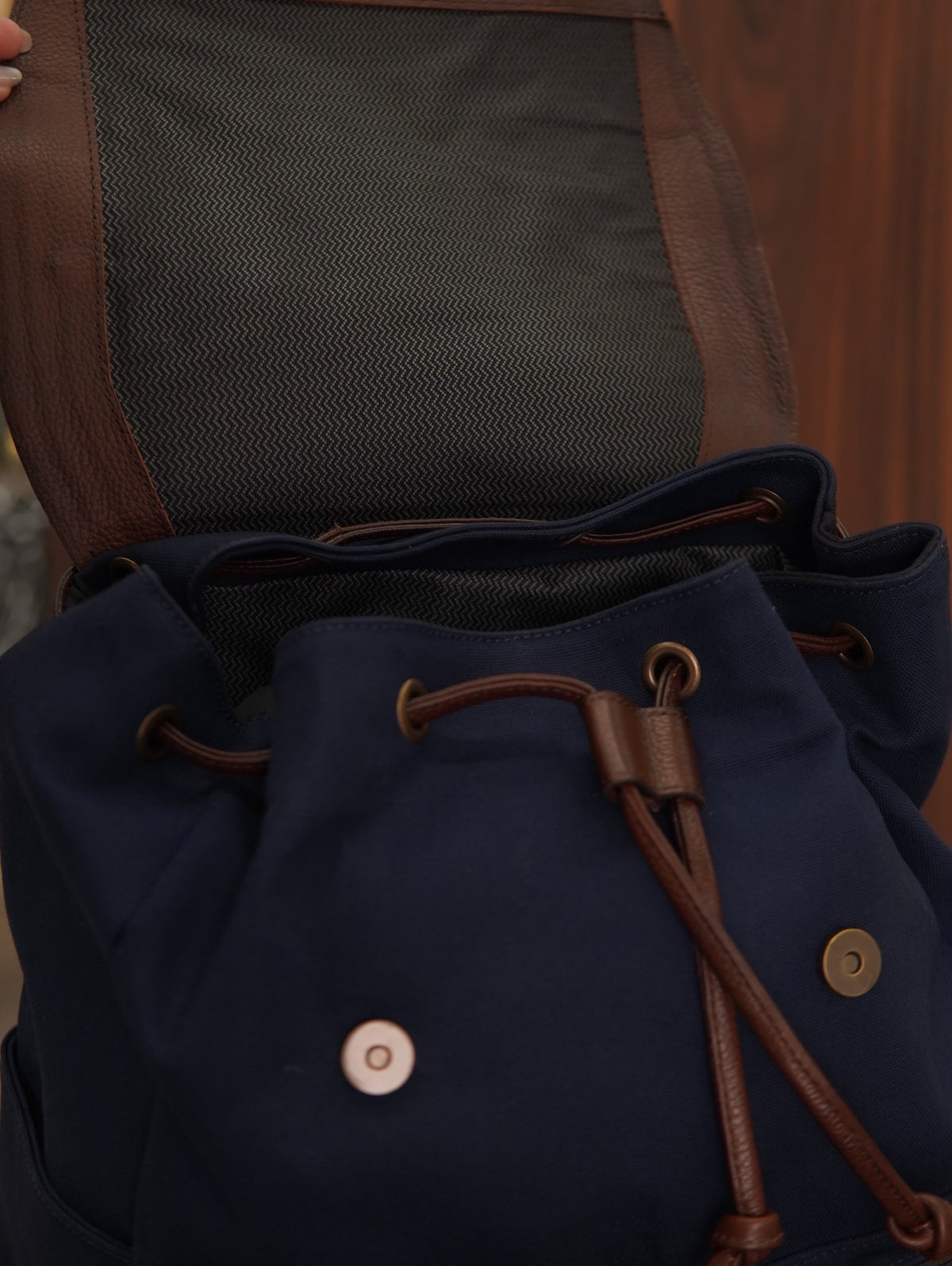 MOCHILA M110-L LONA ARMIATHO MARINHO/CABERNET