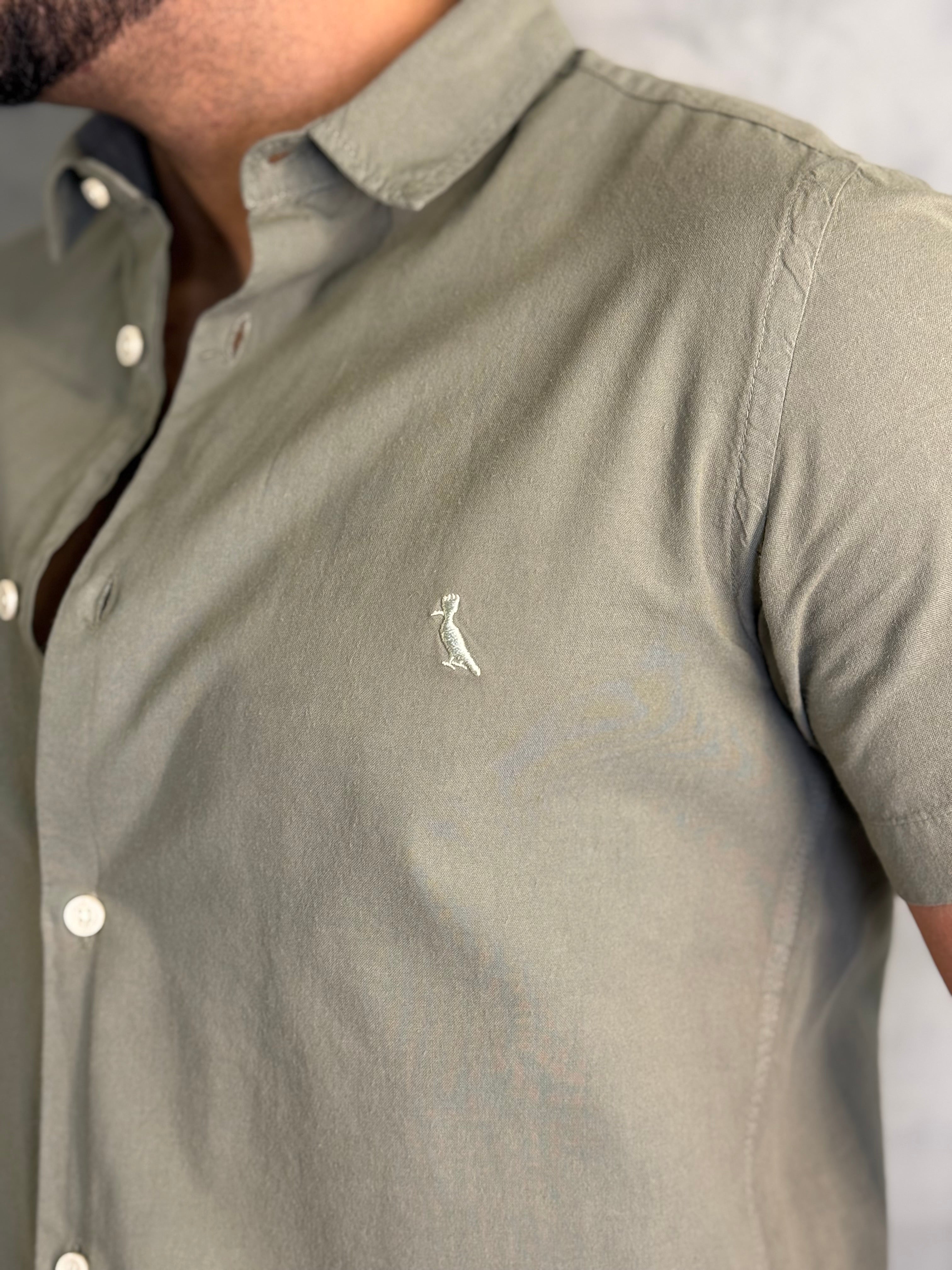 CAMISA M/C NOVA PARATY RESERVA VERDE MILITAR