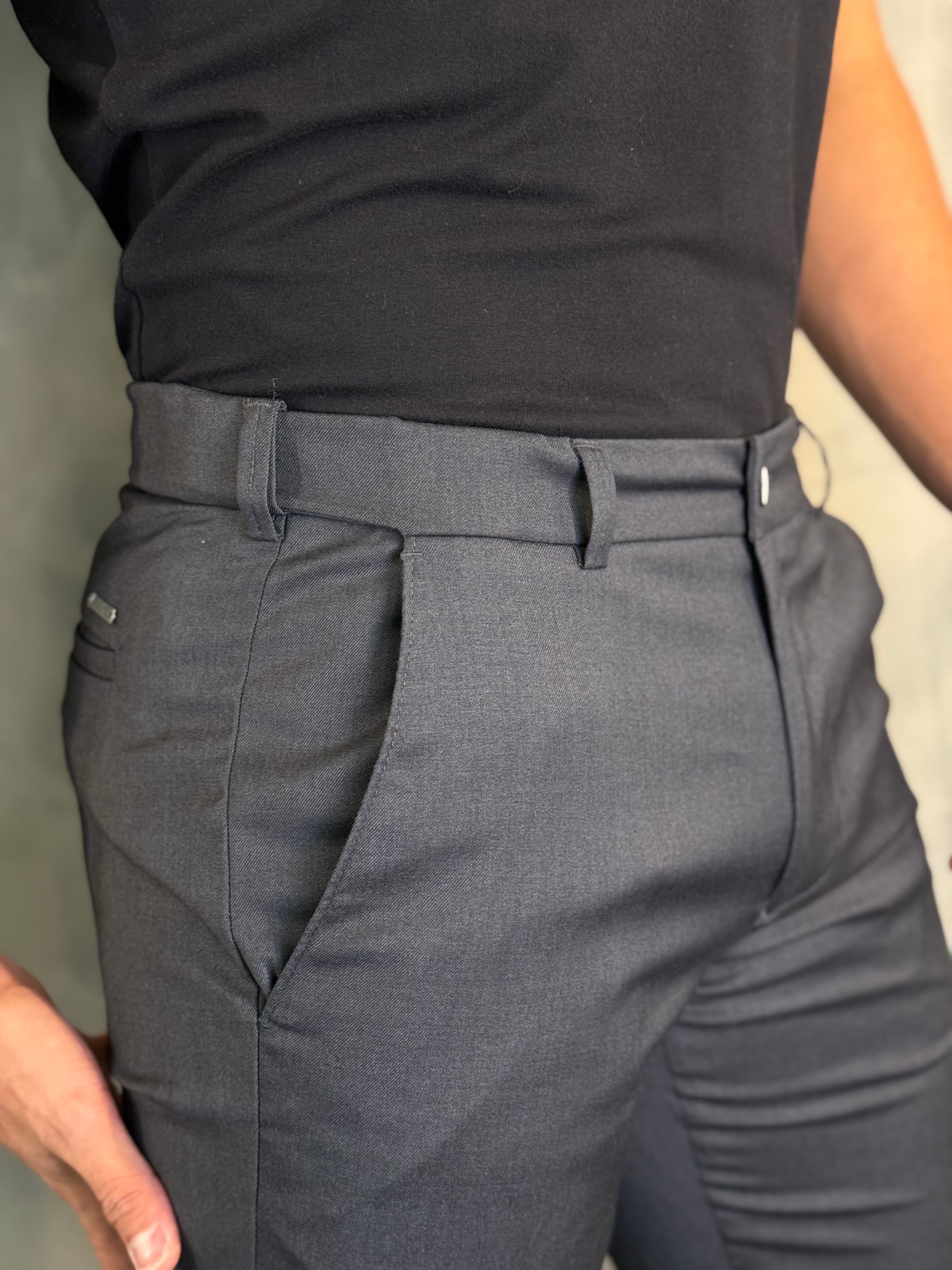 CALÇA ALF. SLIM C/ ELÁSTICO CÓS PONTO H - 2 POR R$ 719,90