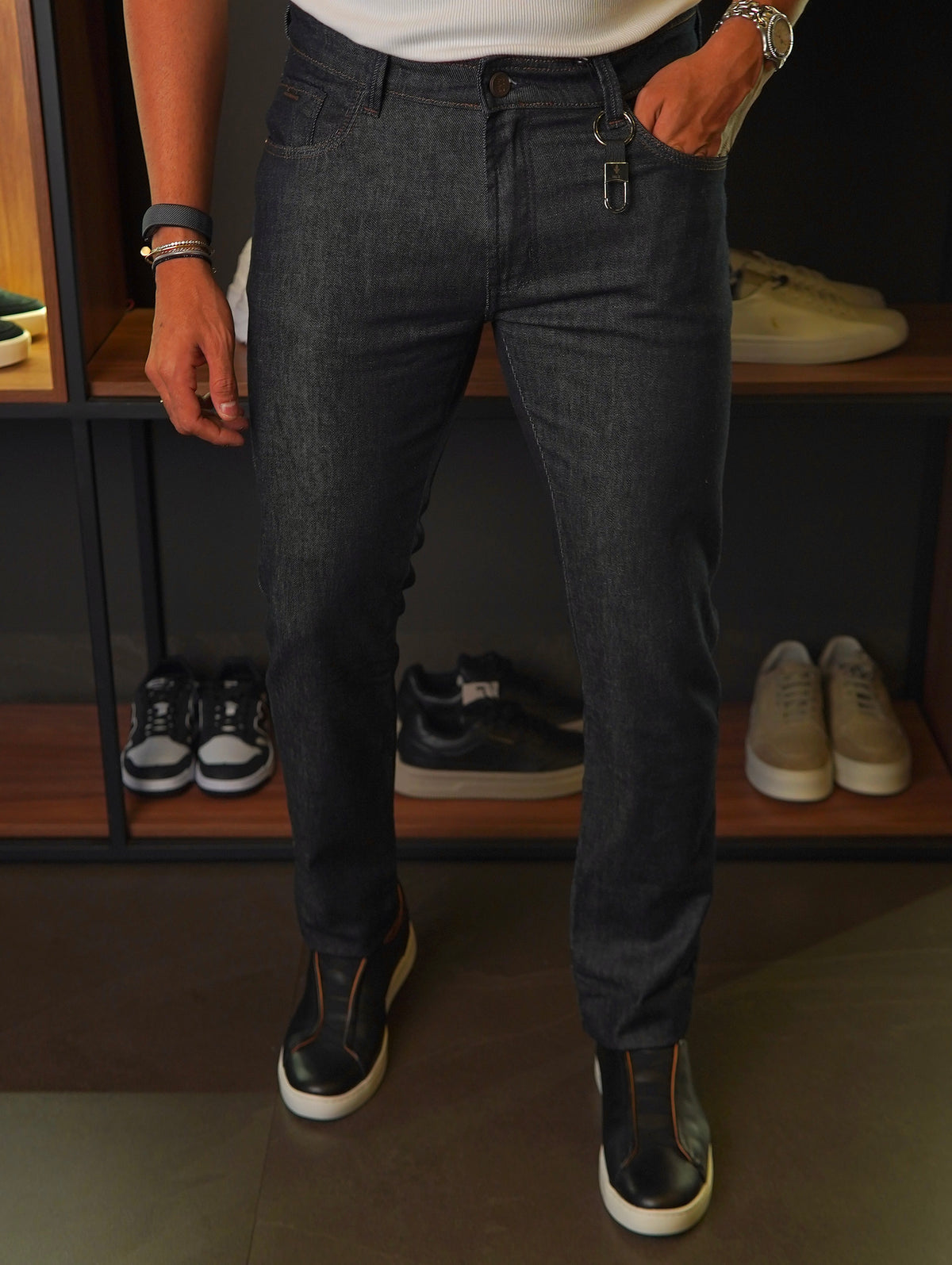 CALÇA SLIM SELECT DLZ LAVAGEM ESCURA