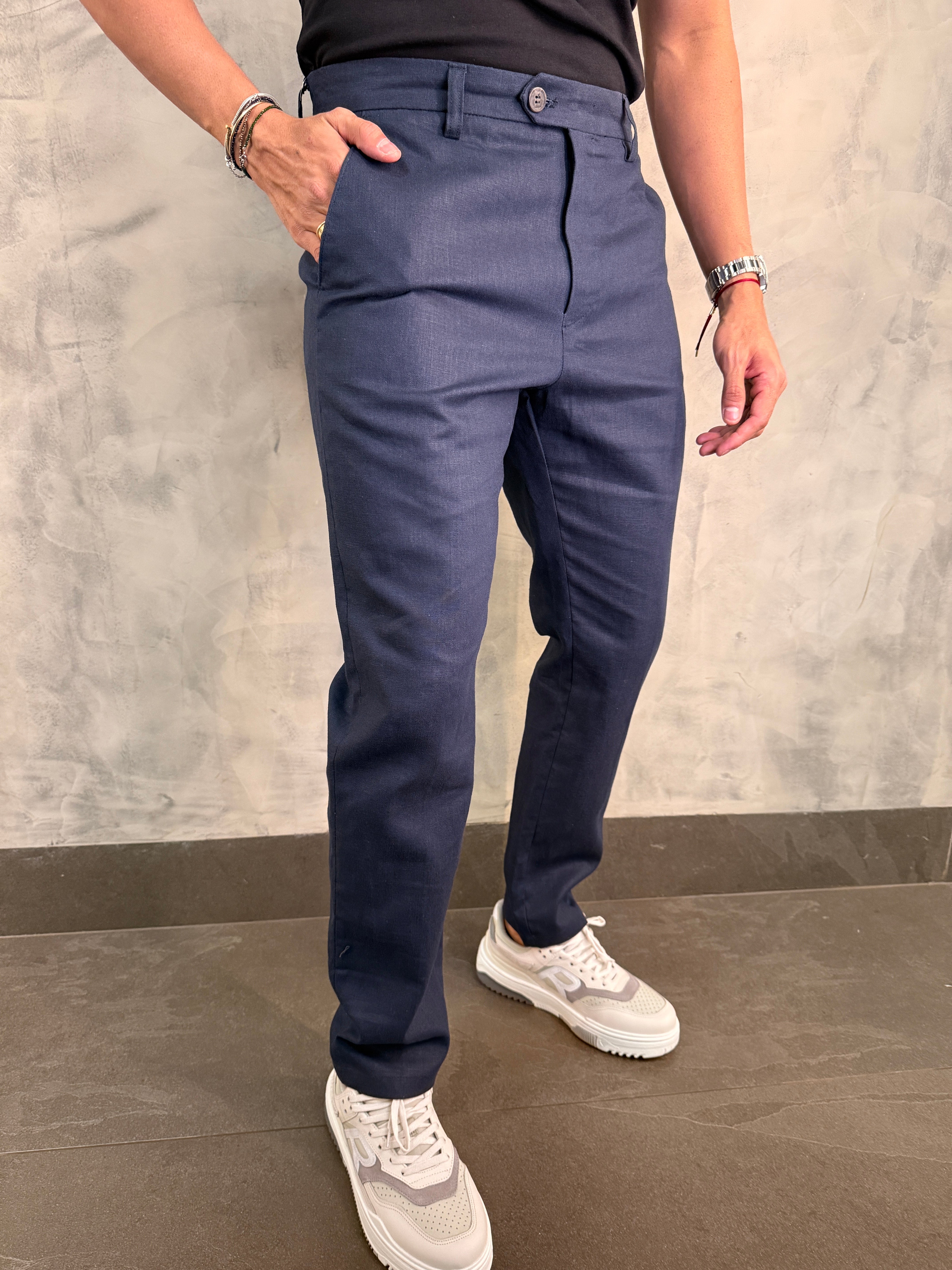 CALÇA SAMOA RAMIE PONTO H MARINHO