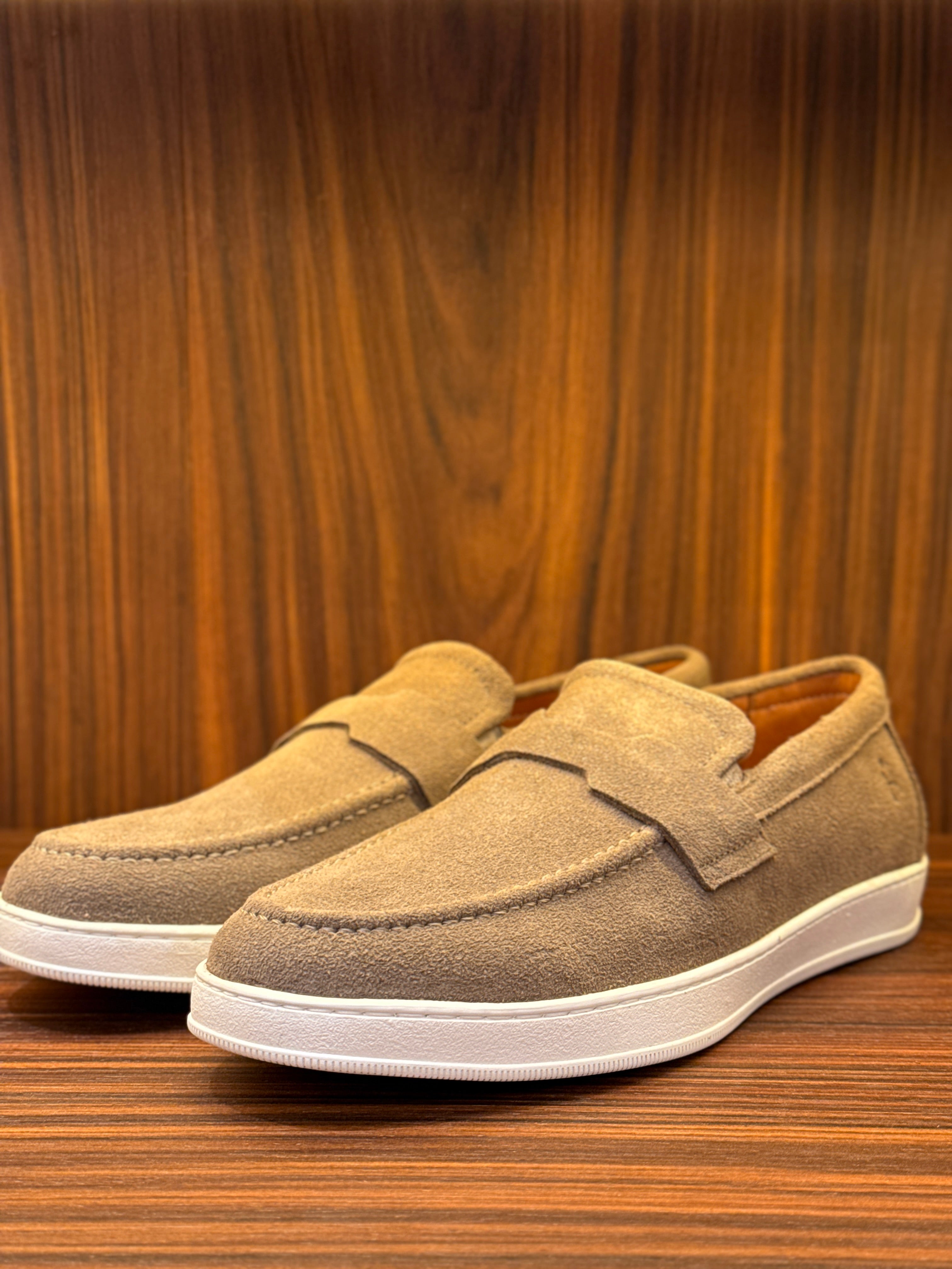 SLIP ON HORUS SUMMER CAMURÇA PONTO H TAUPE