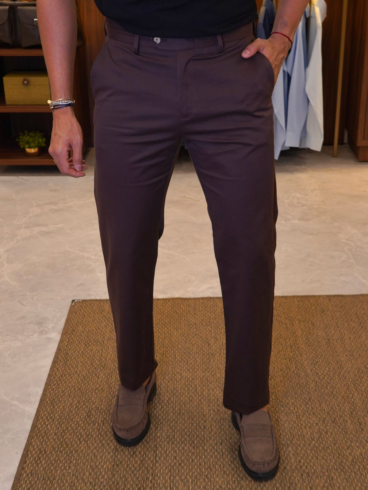 CALÇA ALF. SARJA REGULAR STRETCH PONTO H