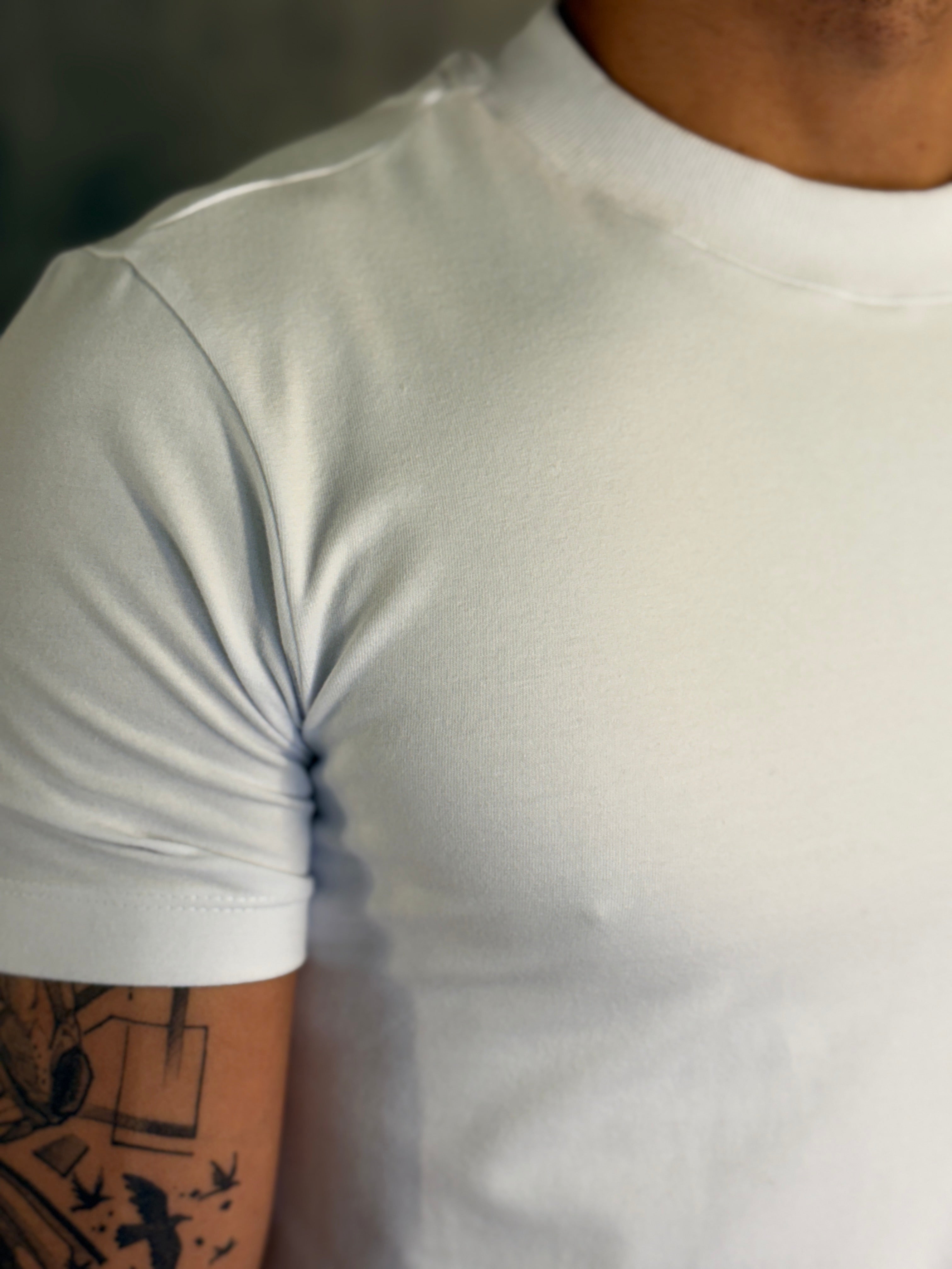 CAMISETA SLIM GOLA MÉDIA PONTO H BRANCO