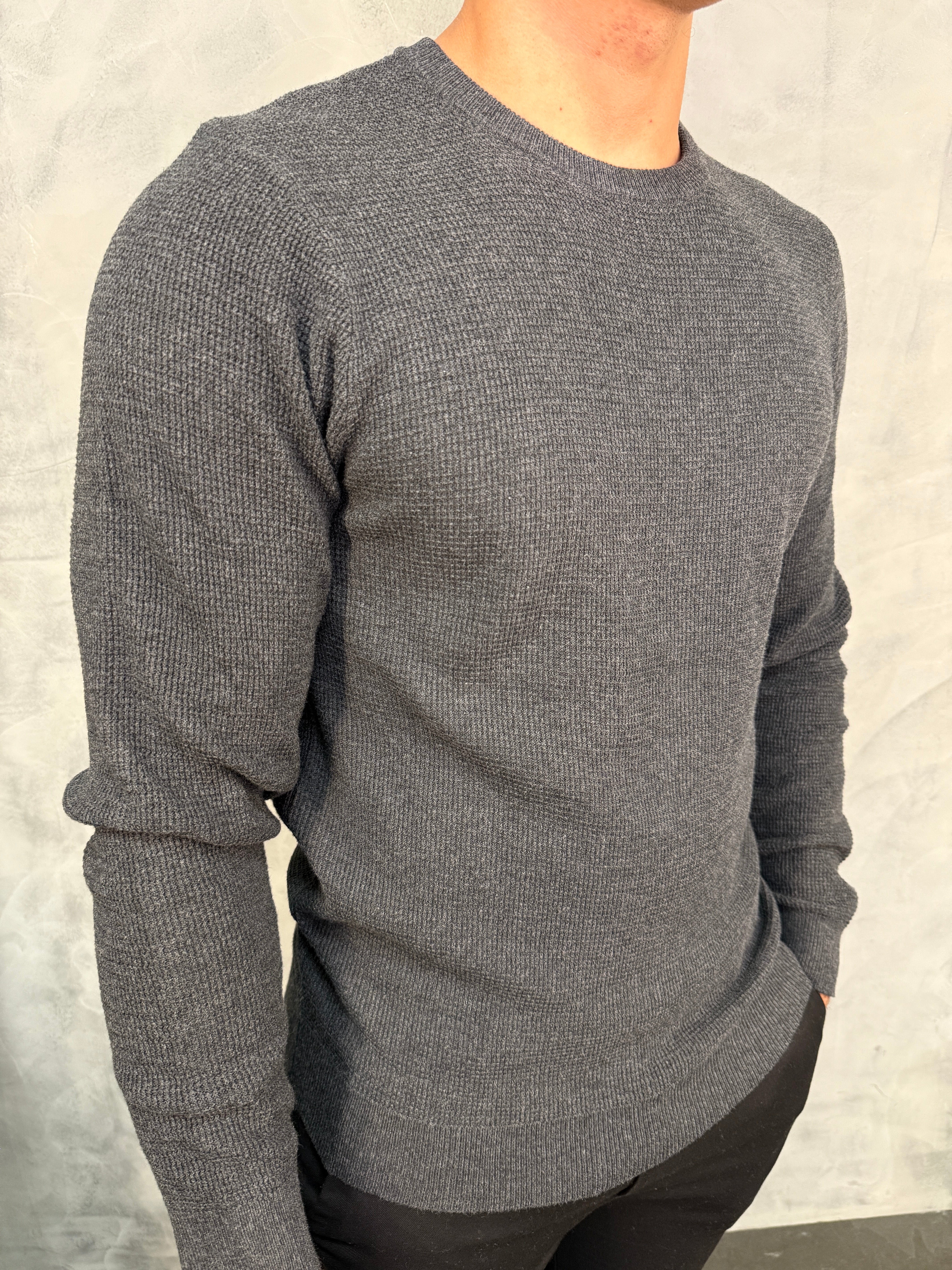 SUETER TRICOT JACQUARD PONTO H
