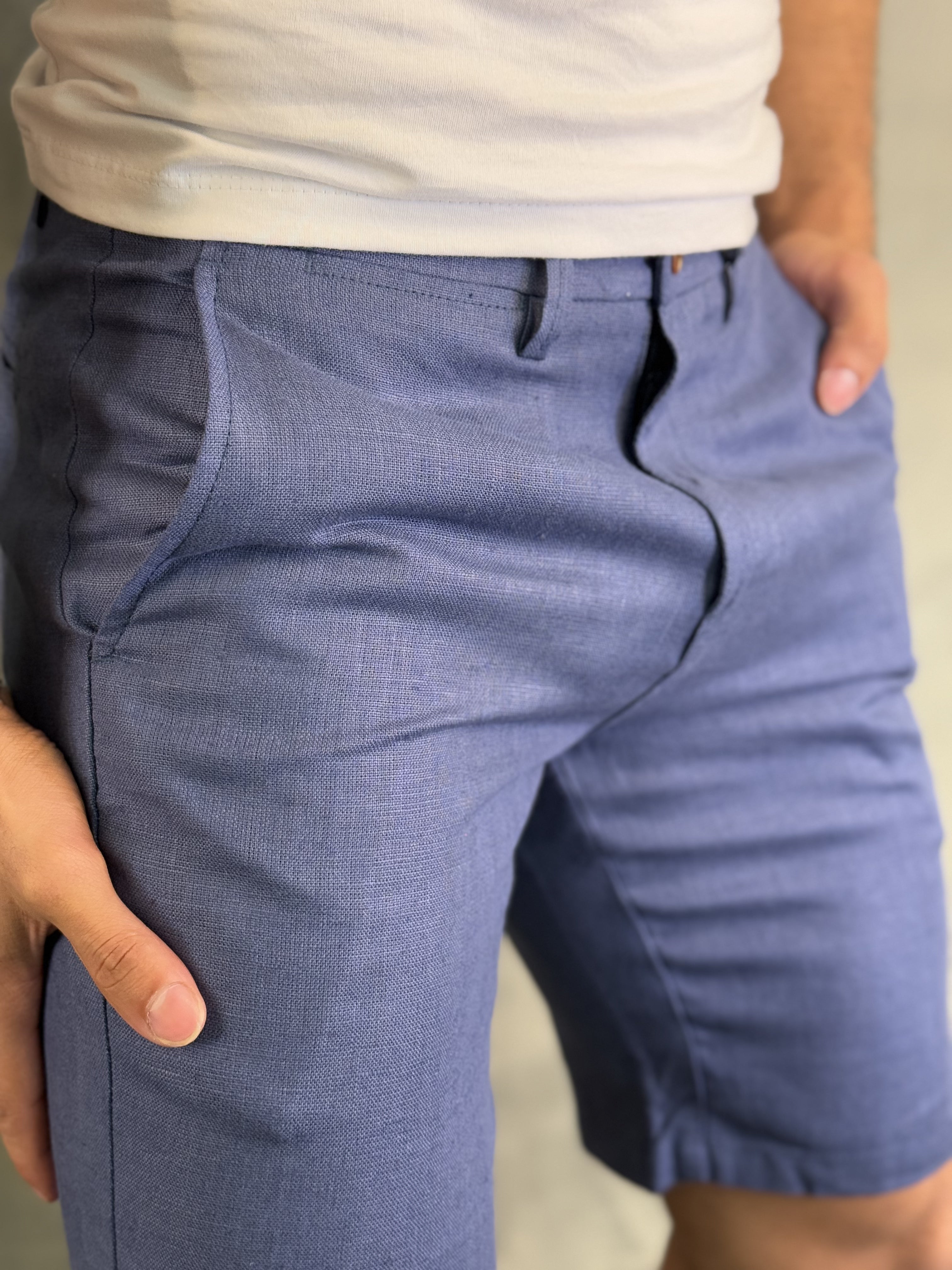 BERMUDA CASUAL-DAY ALF. PURO LINHO BAREZY