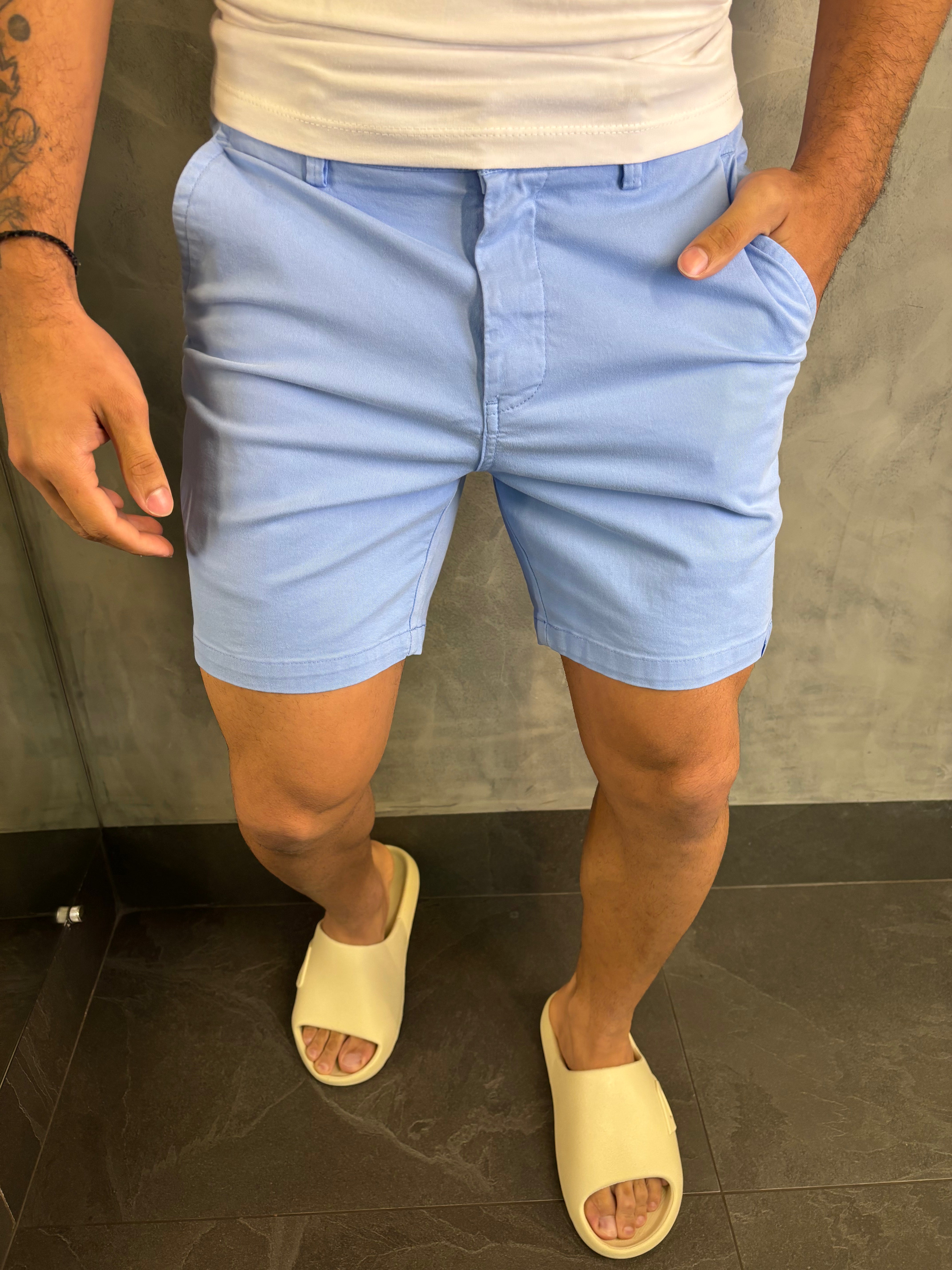 BERMUDA SARJA CURTA COLLOR STRETCH BAREZY