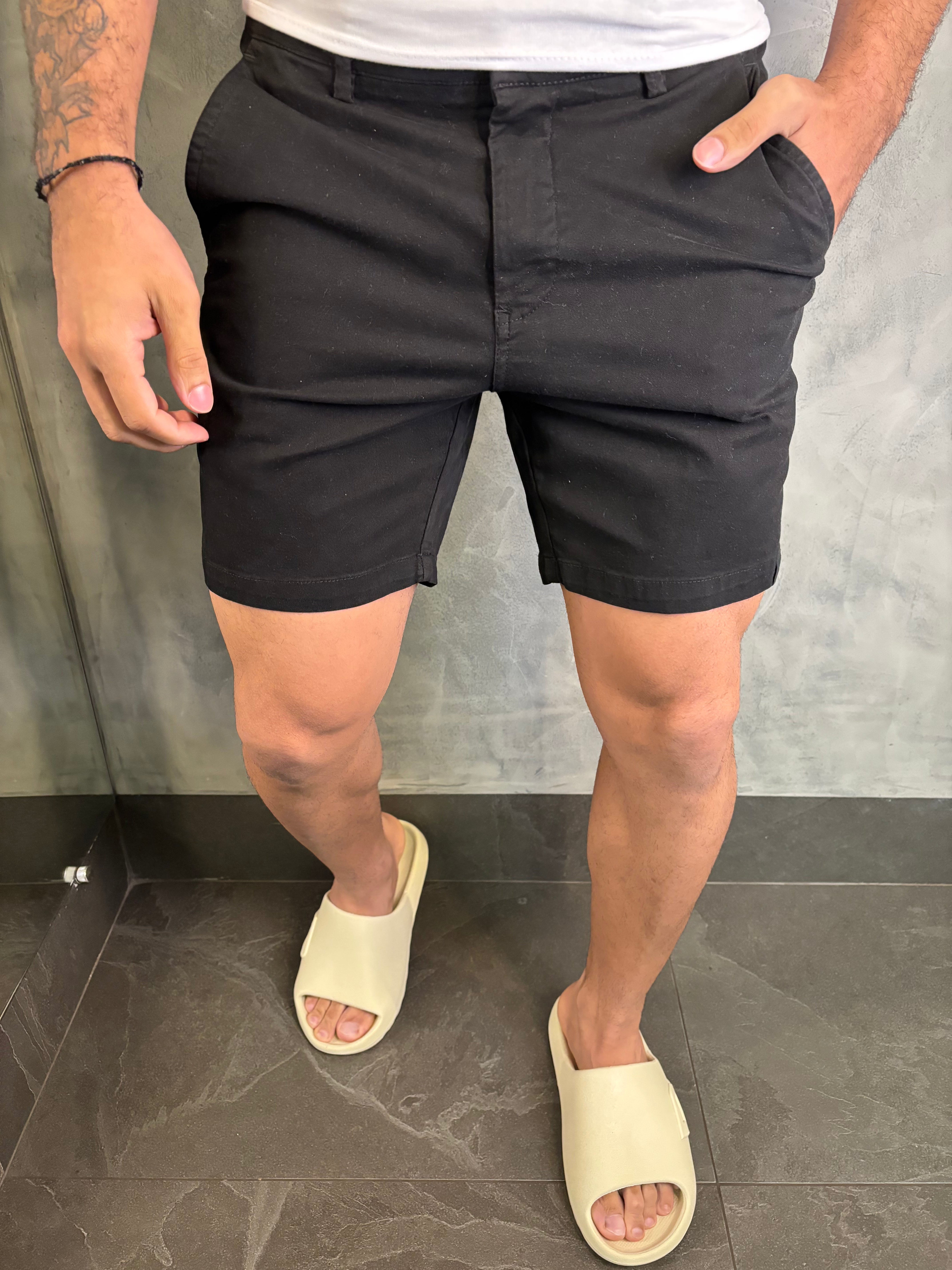 BERMUDA SARJA CURTA COLLOR STRETCH BAREZY