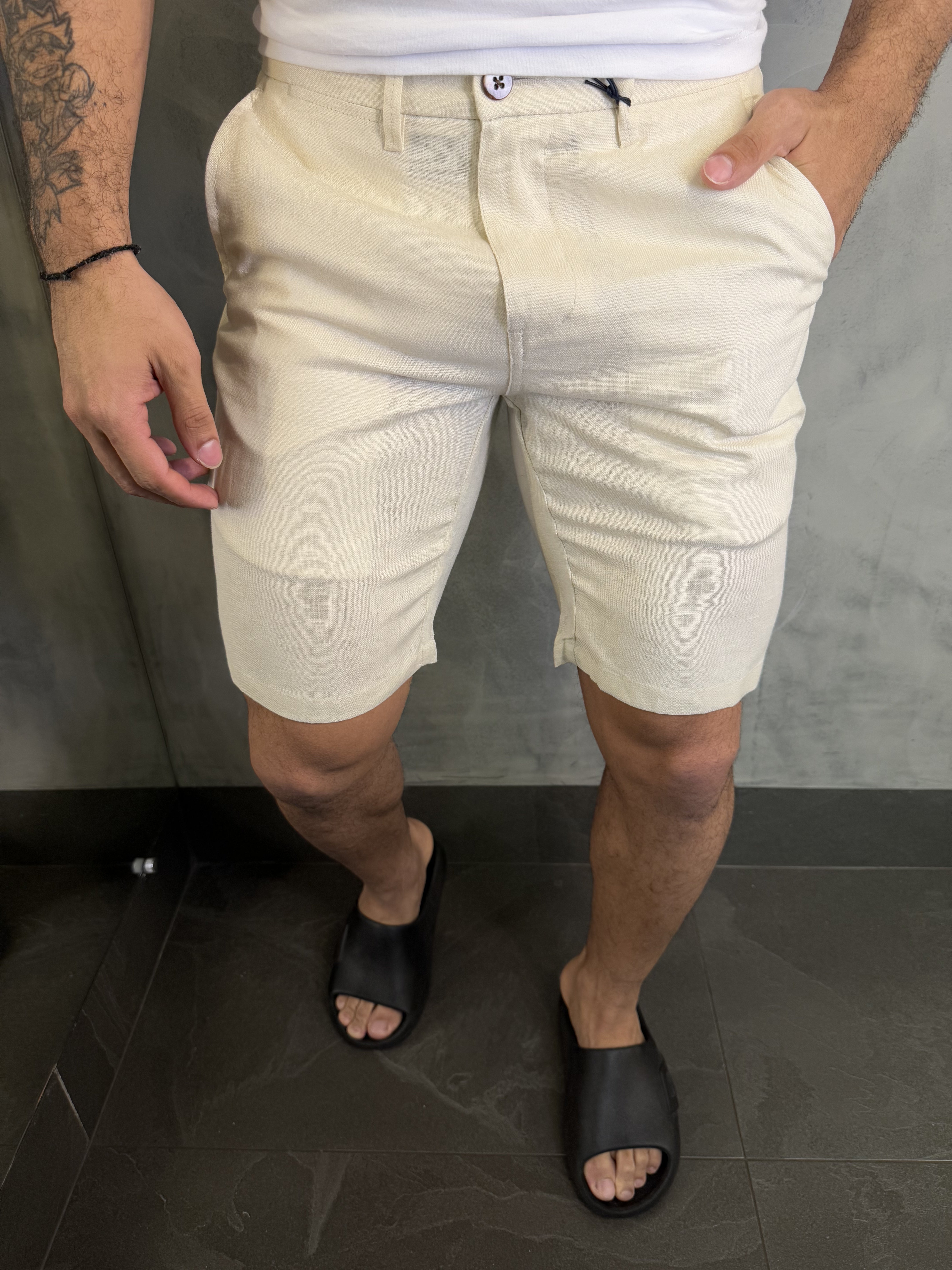 BERMUDA CASUAL-DAY ALF. PURO LINHO BAREZY