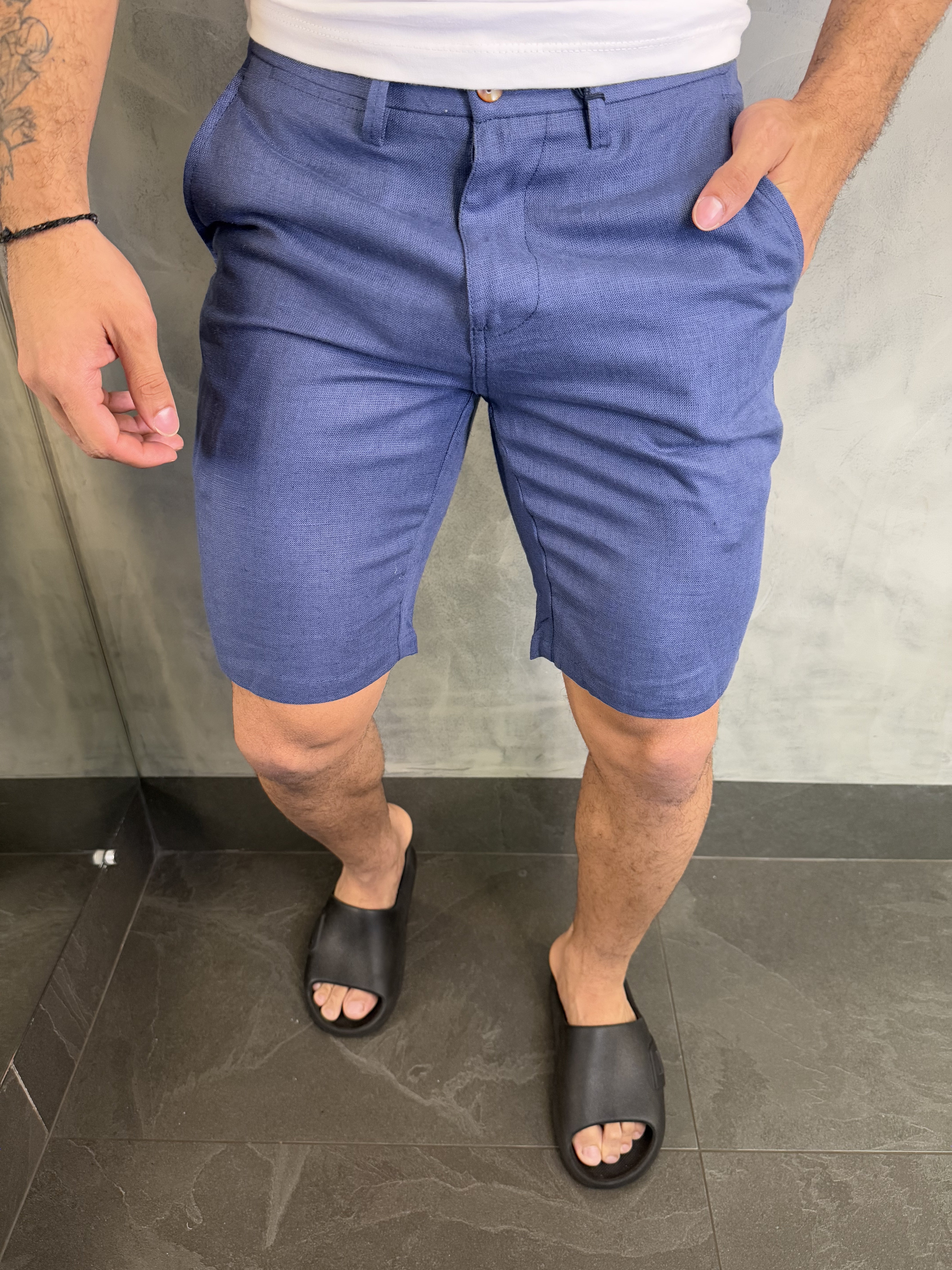 BERMUDA CASUAL-DAY ALF. PURO LINHO BAREZY