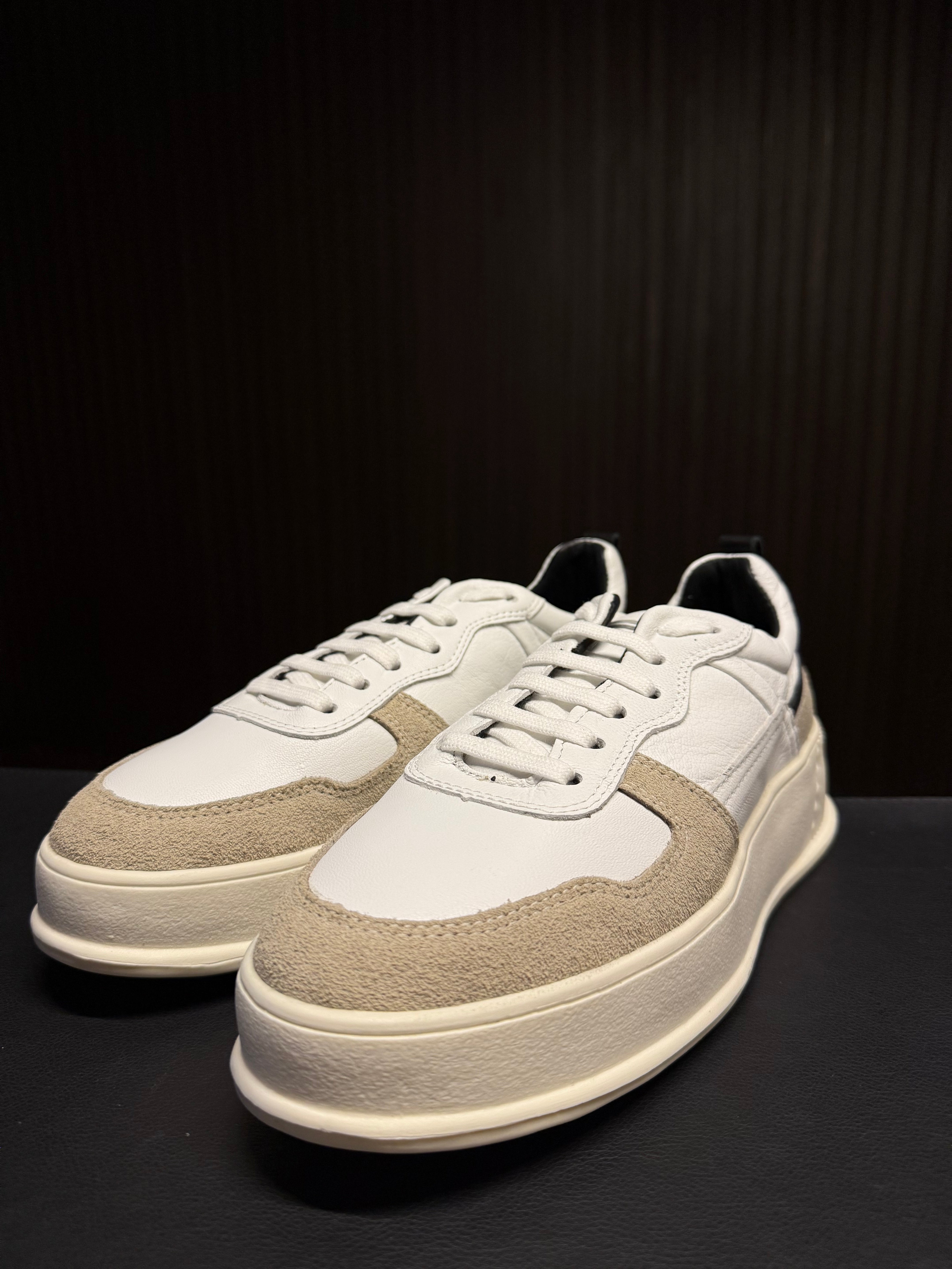 SNEAKER NICE PONTO H BRANCO/CREME