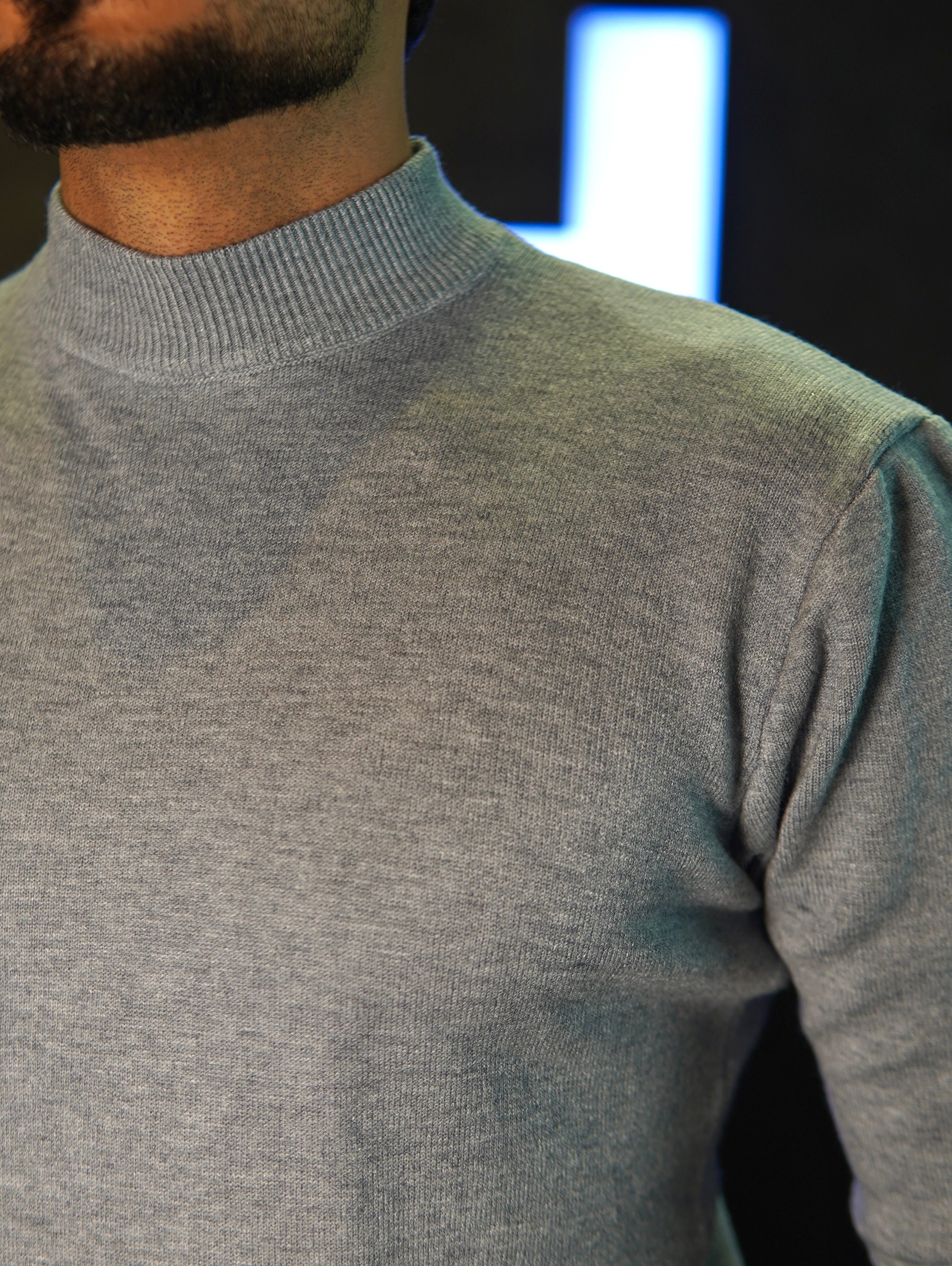 SUETER TRICOT GOLA ALTA PONTO H