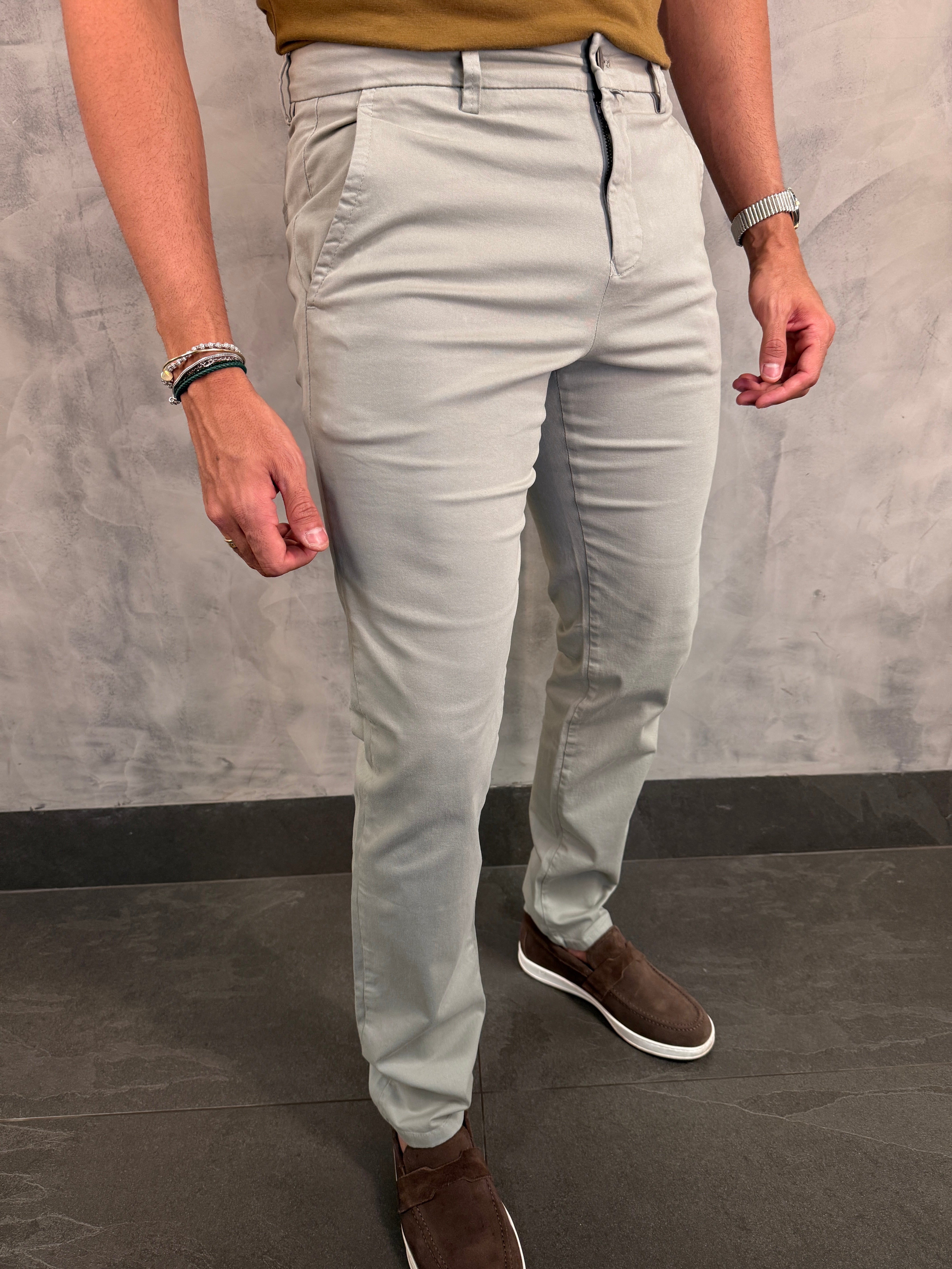 CALÇA ALF SARJA COMFORT SLIM PONTO H