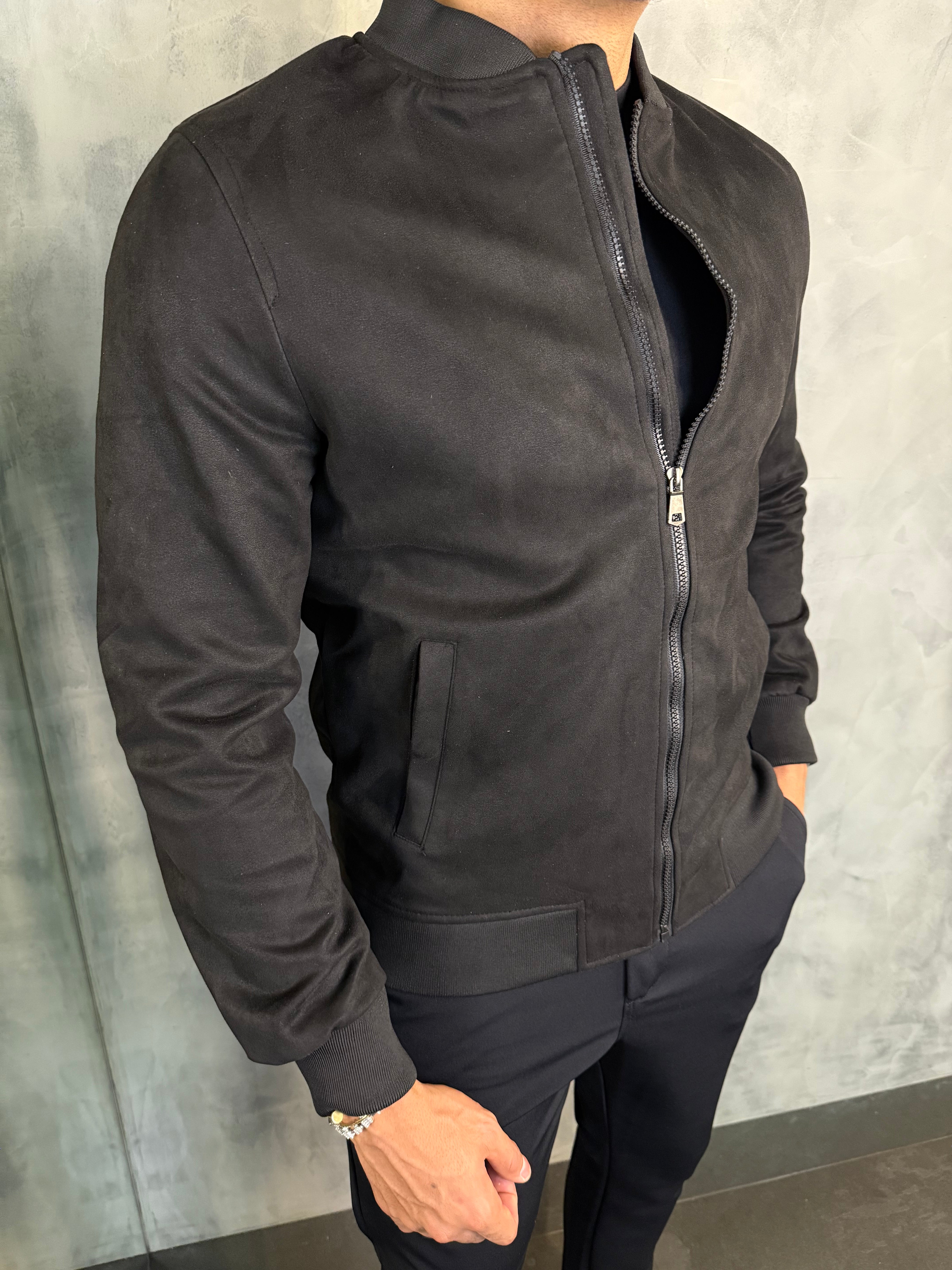 JAQUETA BOMBER SUEDE PONTO H
