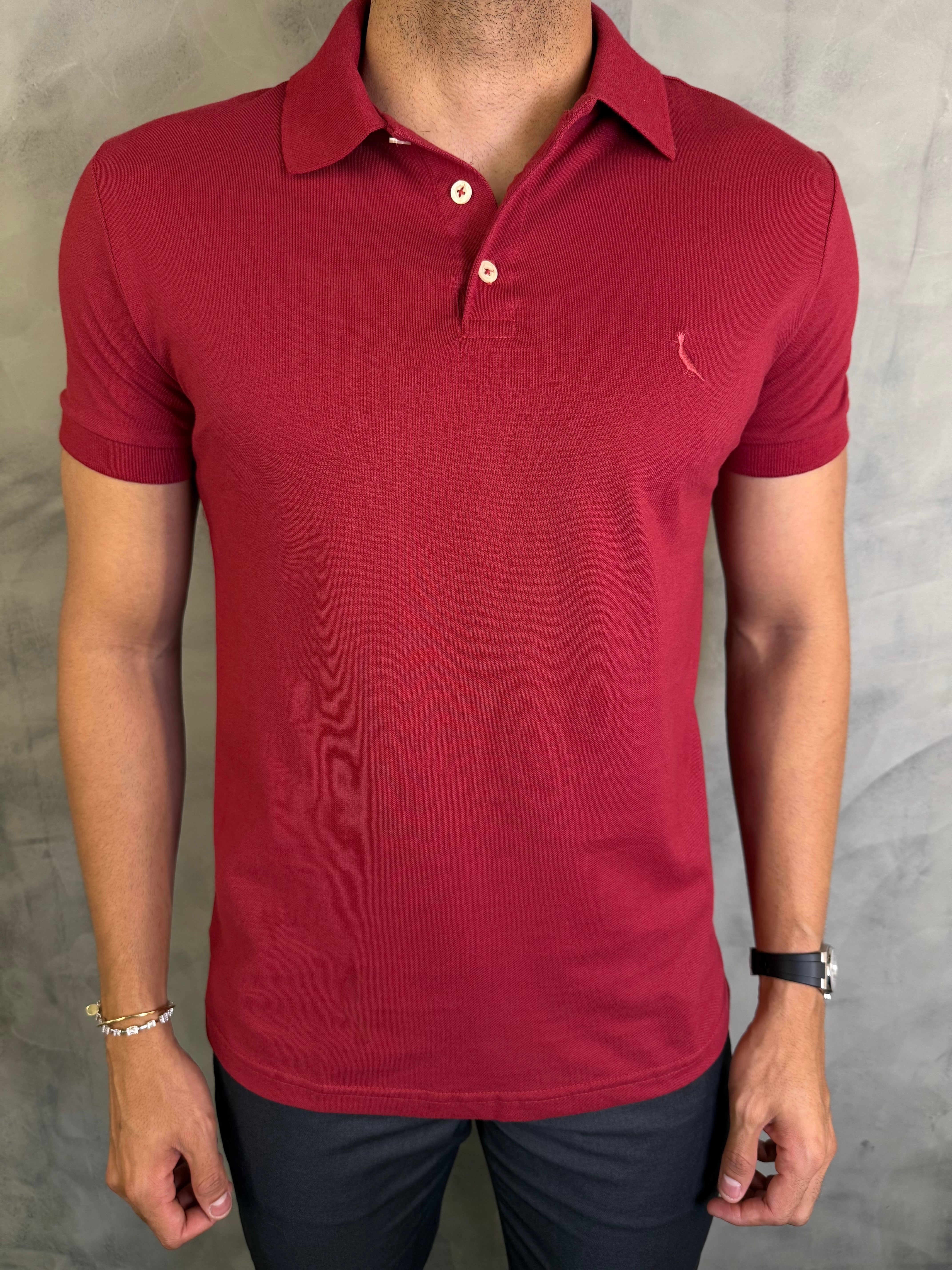 POLO PIQUET CLÁSSICA RSV BORDEAUX