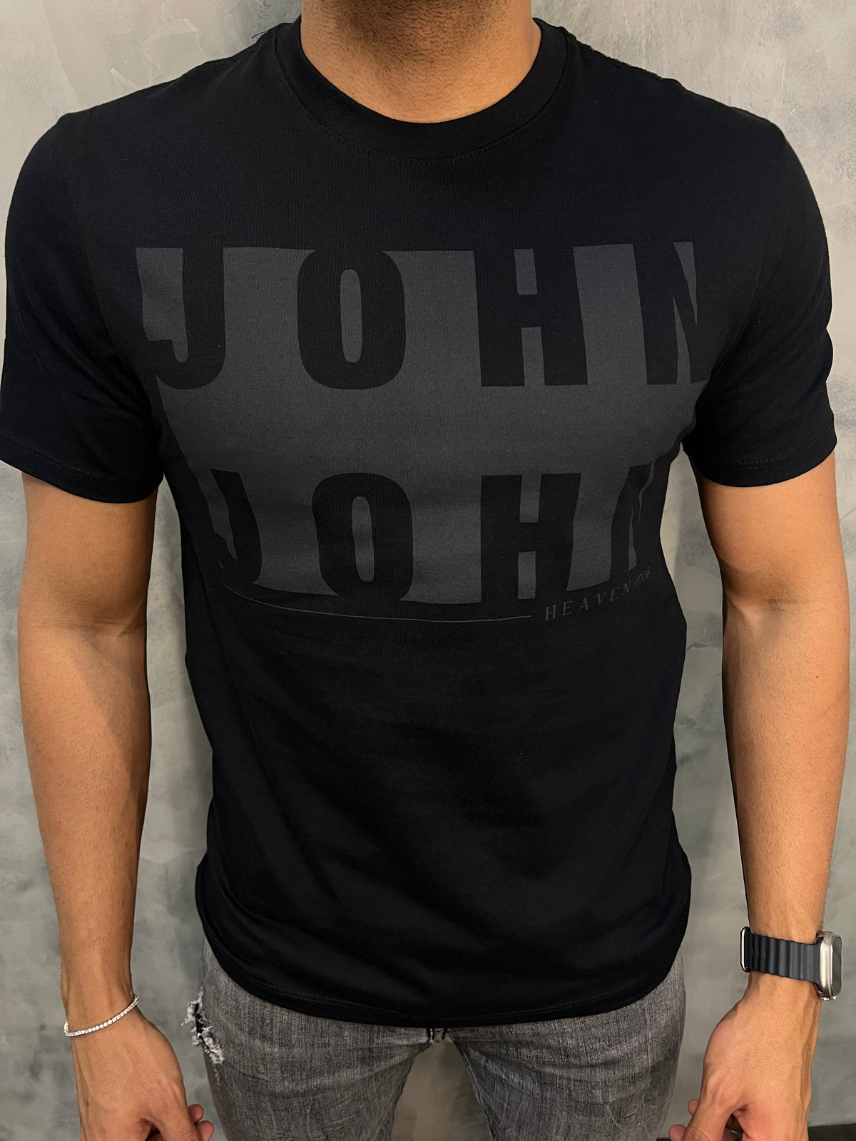 T SHIRT RG JHN JOHN JOHN PRETO