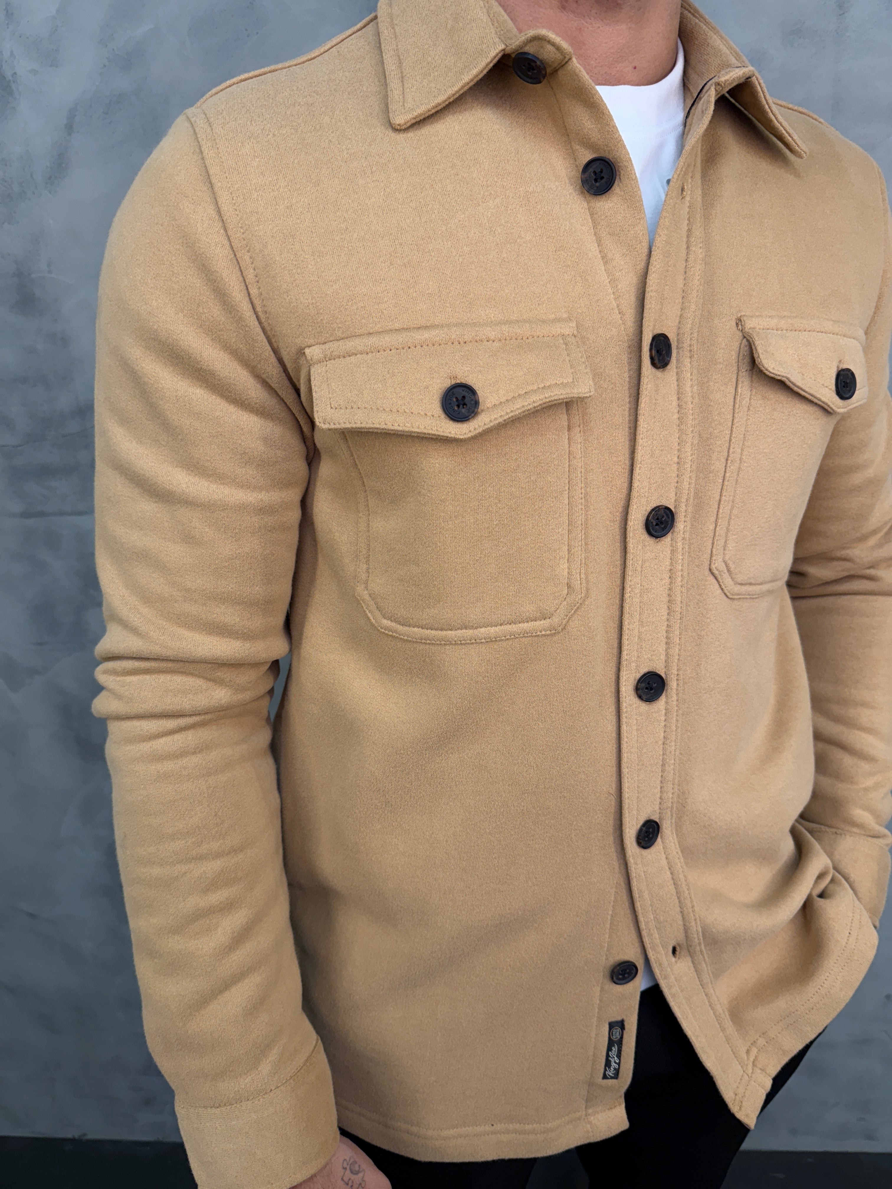 OVERSHIRT MOLETOM TOUCH KINGEJOE CARAMELO CL