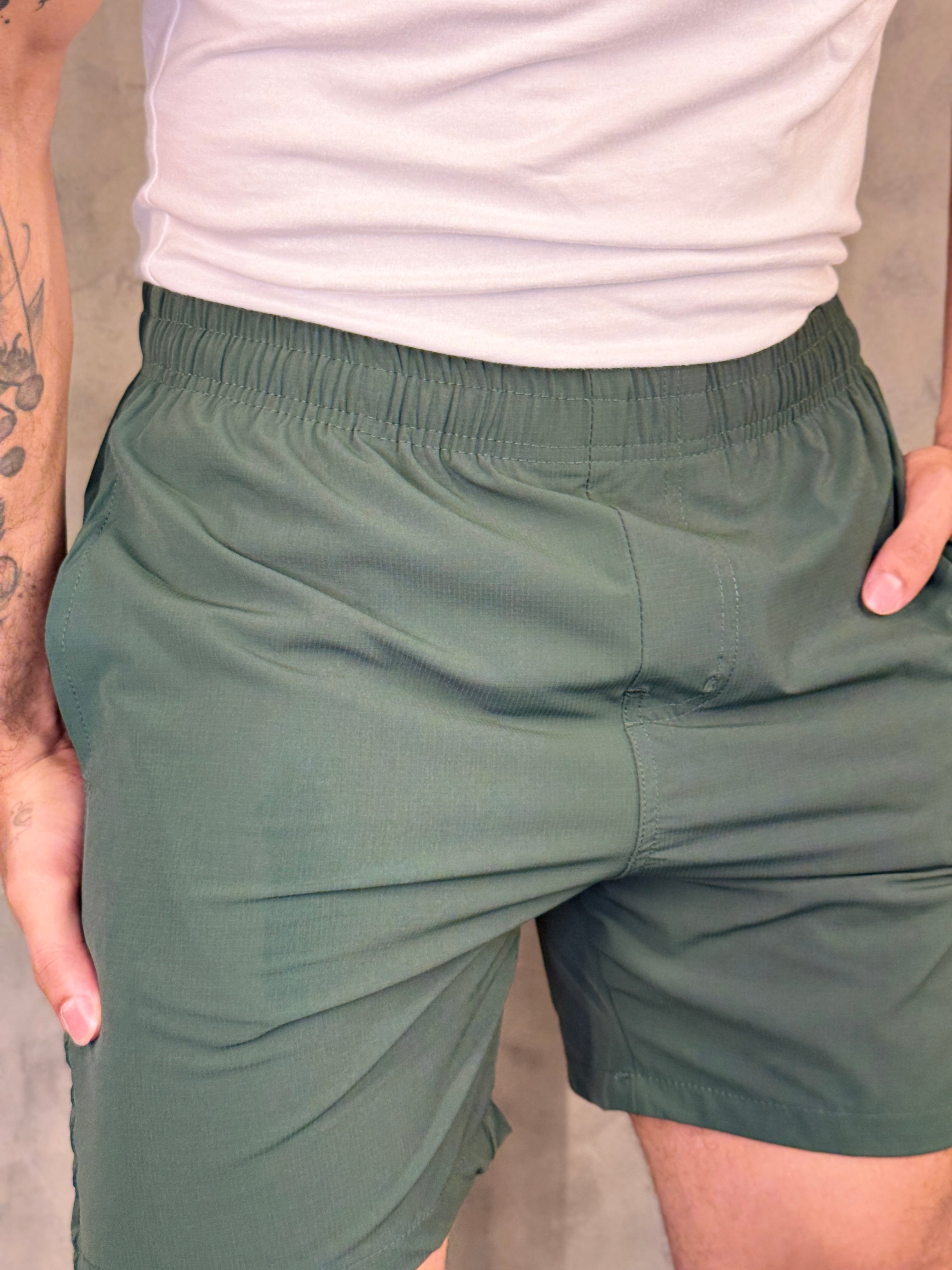 SHORT NYLON FLEX RIPSTOP KINGEJOE VERDE EXERCITO