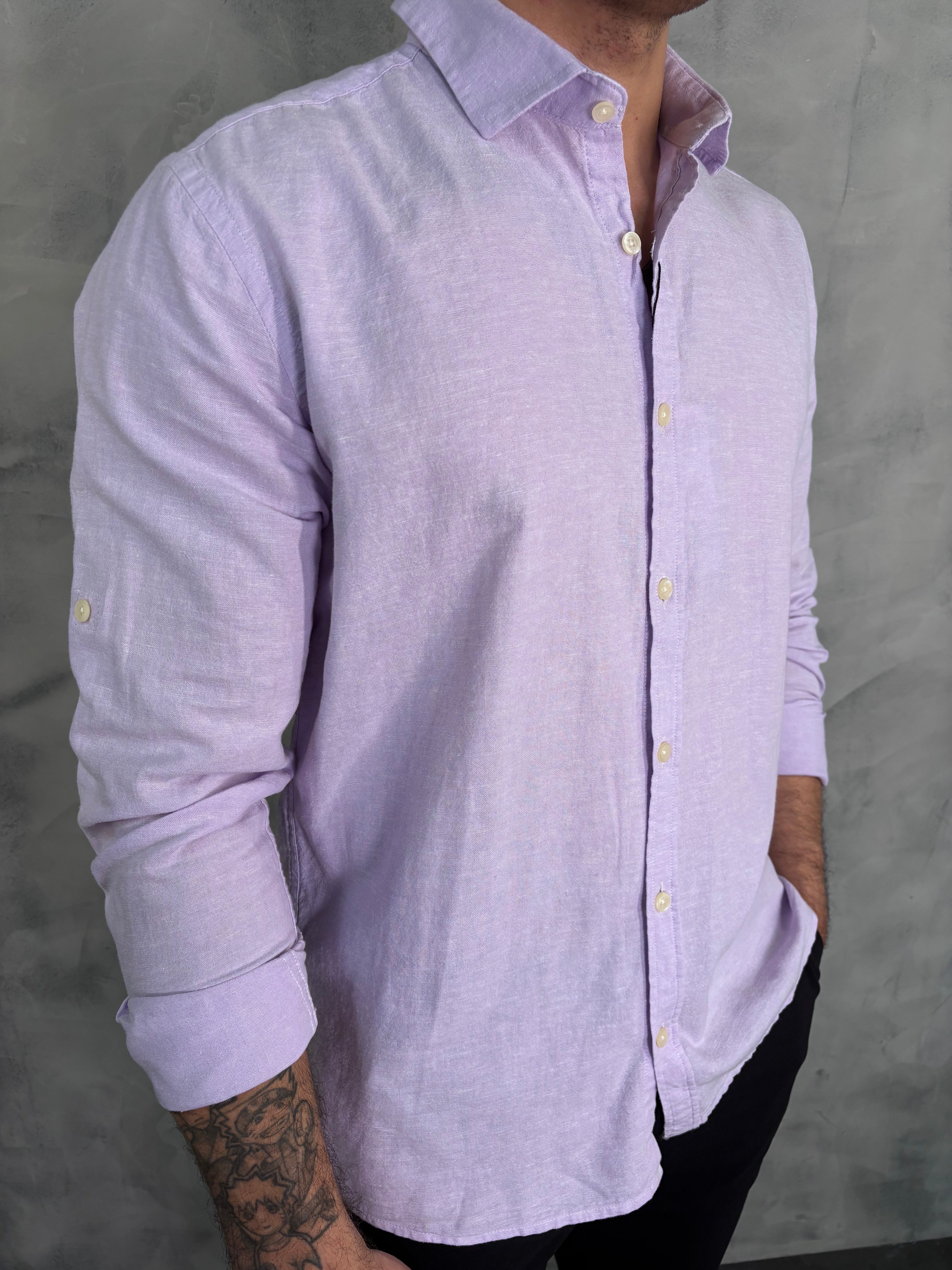 CAMISA M/L MARESIA PONTO H LILÁS