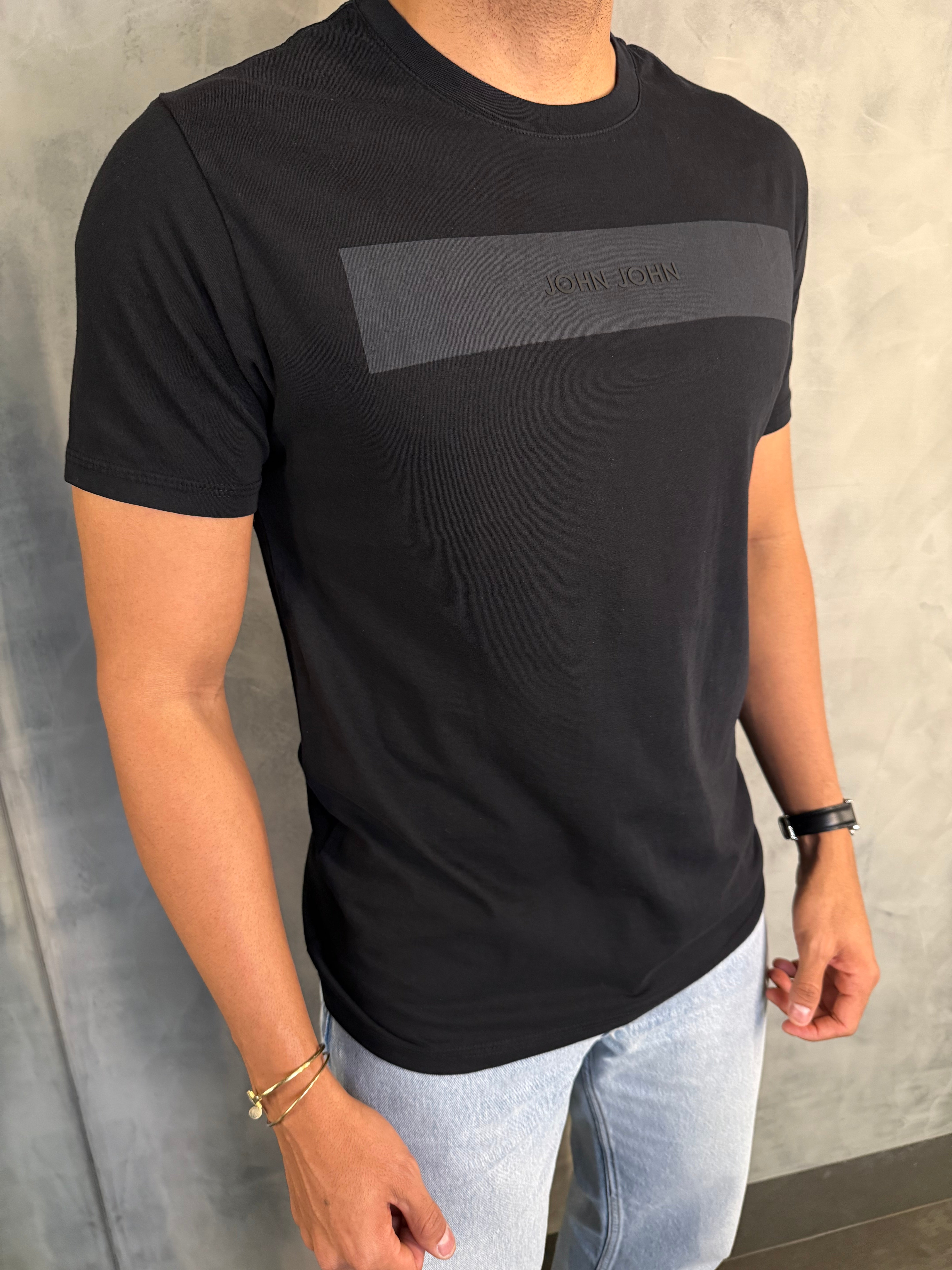 T SHIRT SL JJ LUXE JOHN JOHN PRETO