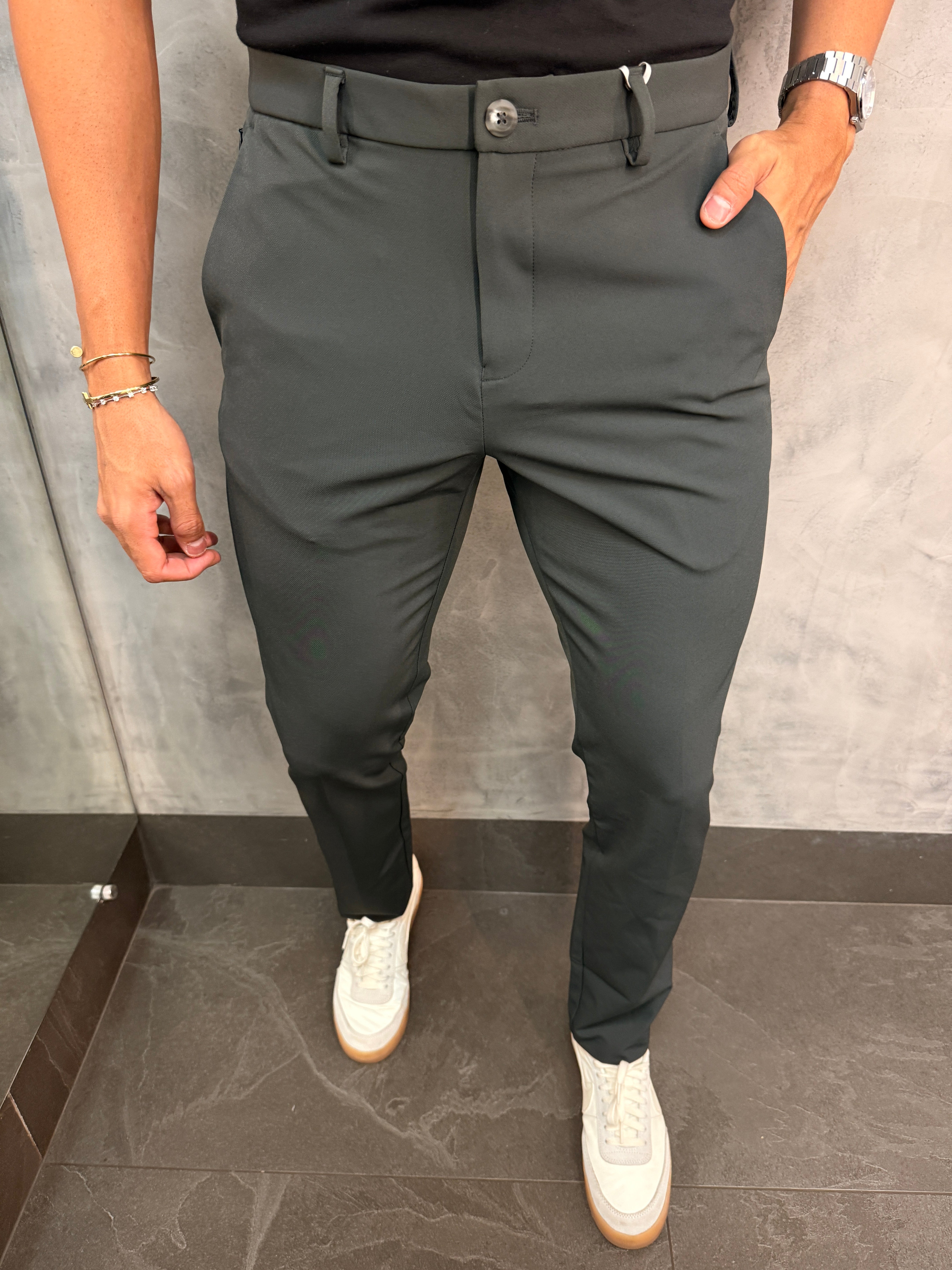 CALÇA ALF. TECH PONTO H CHUMBO