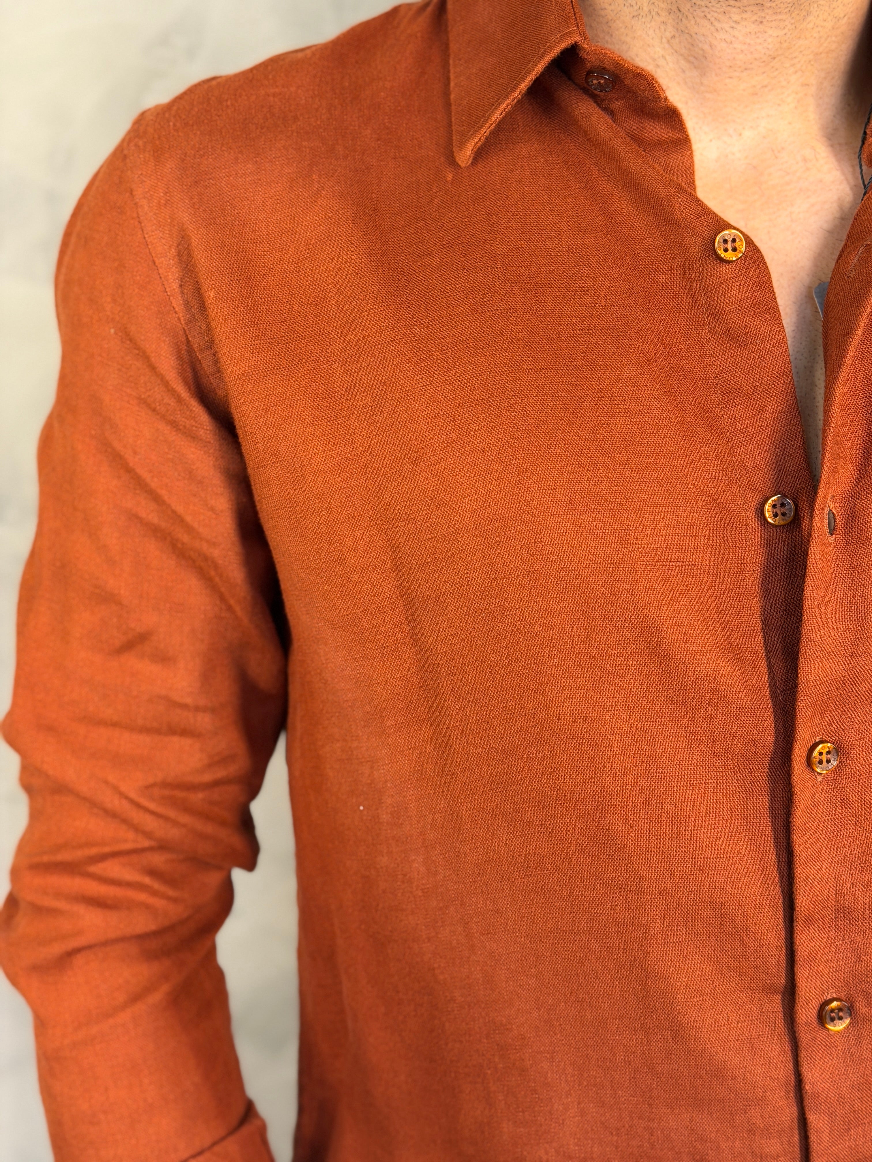 CAMISA M/L OASIS PURO LINHO PONTO H