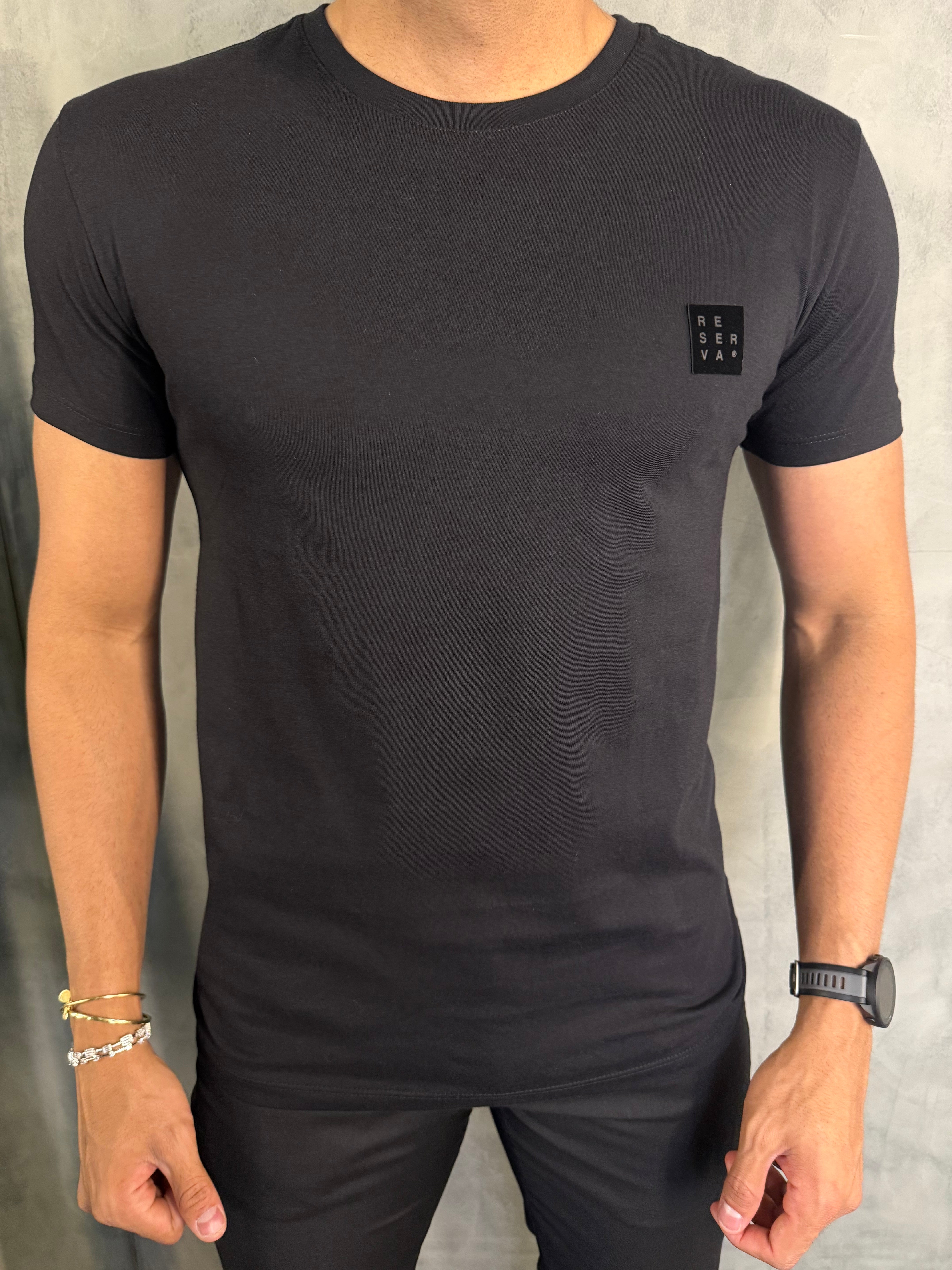 CAMISETA SLIM EST RSV SIMPLE CAMURÇA RESERVA PRETO