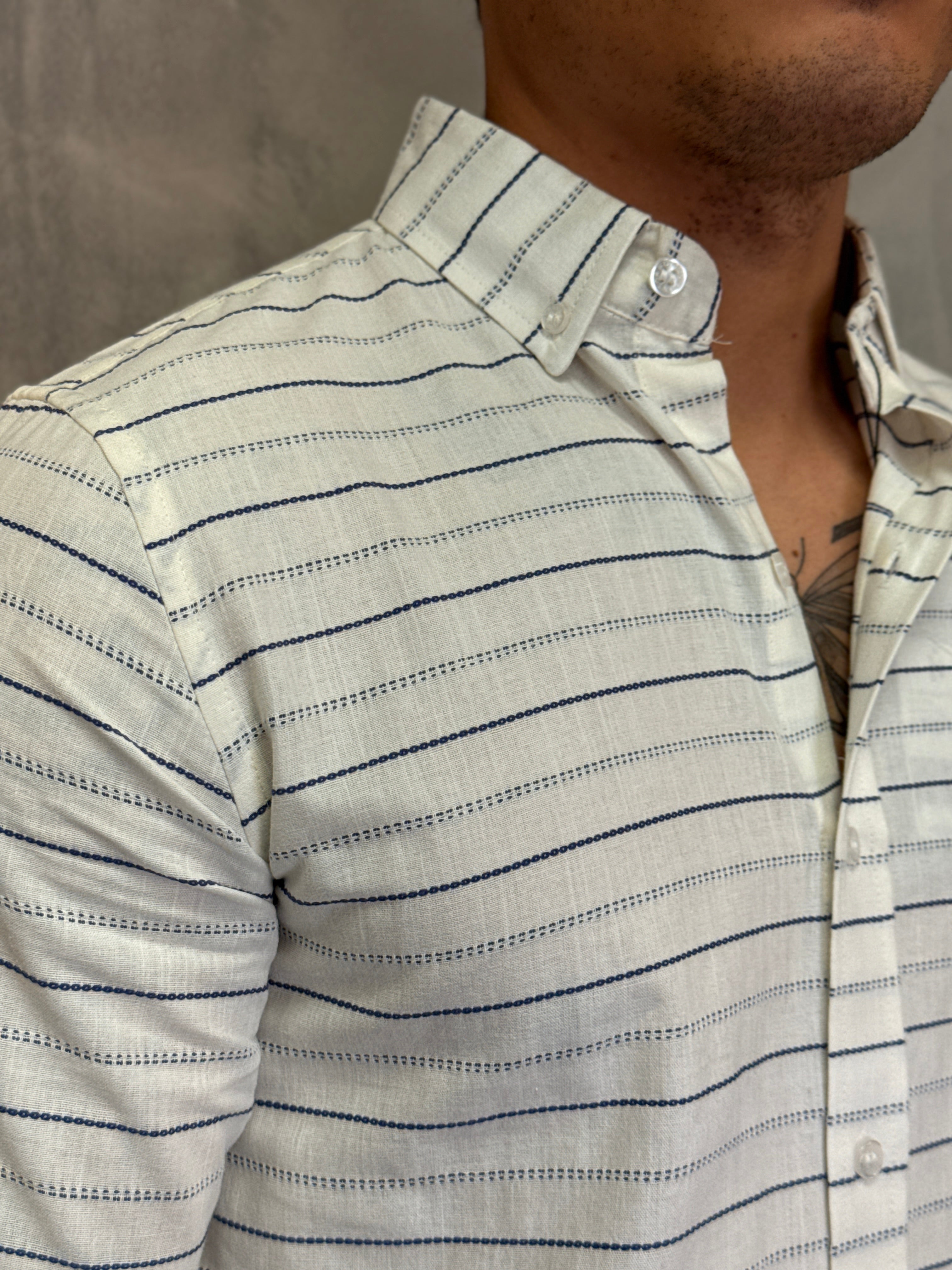 CAMISA M/L OXFORD PONTO H