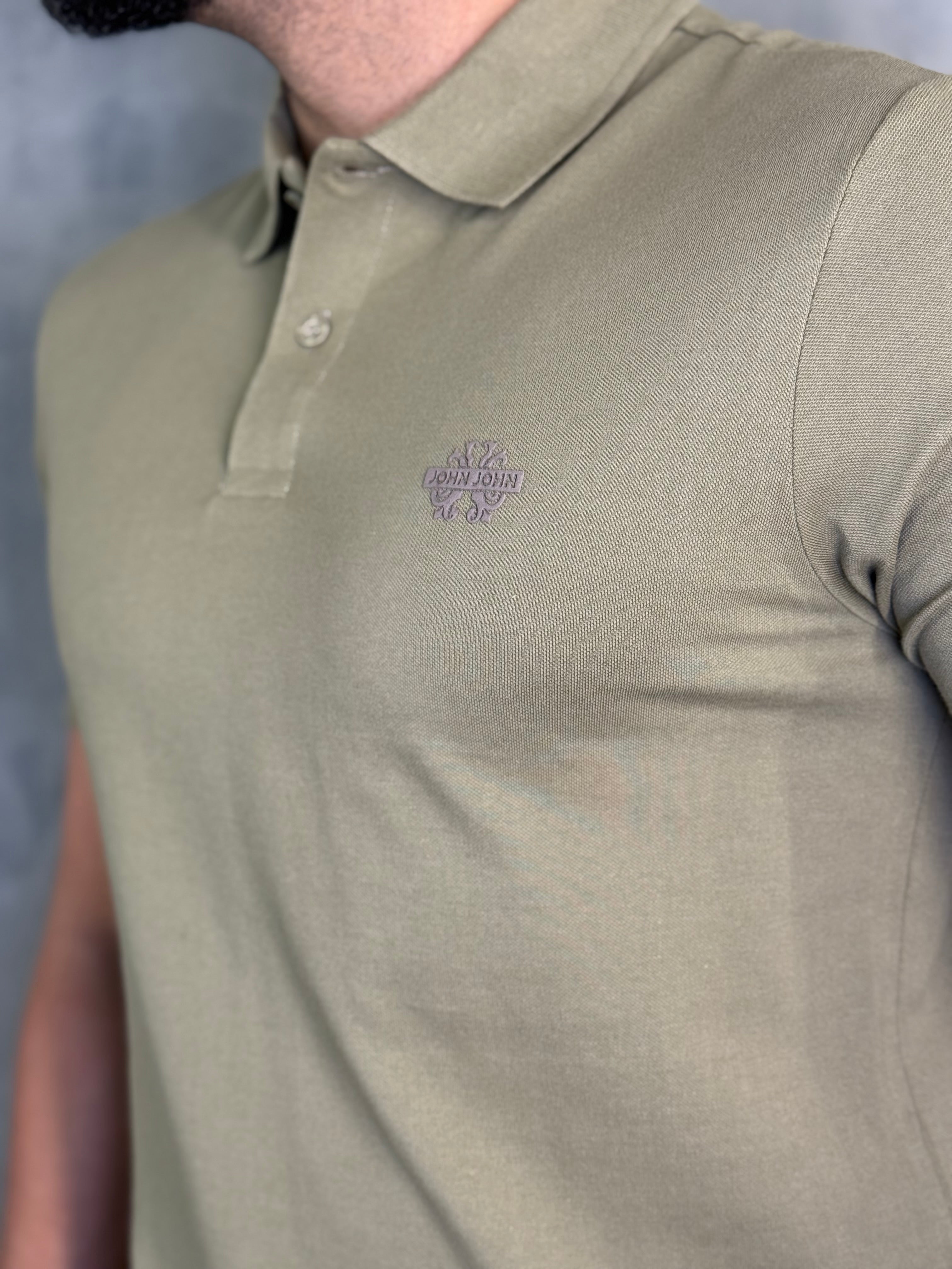 POLO LIGHT TRANSFER TAUPE JOHN JOHN BEGE MÉDIO