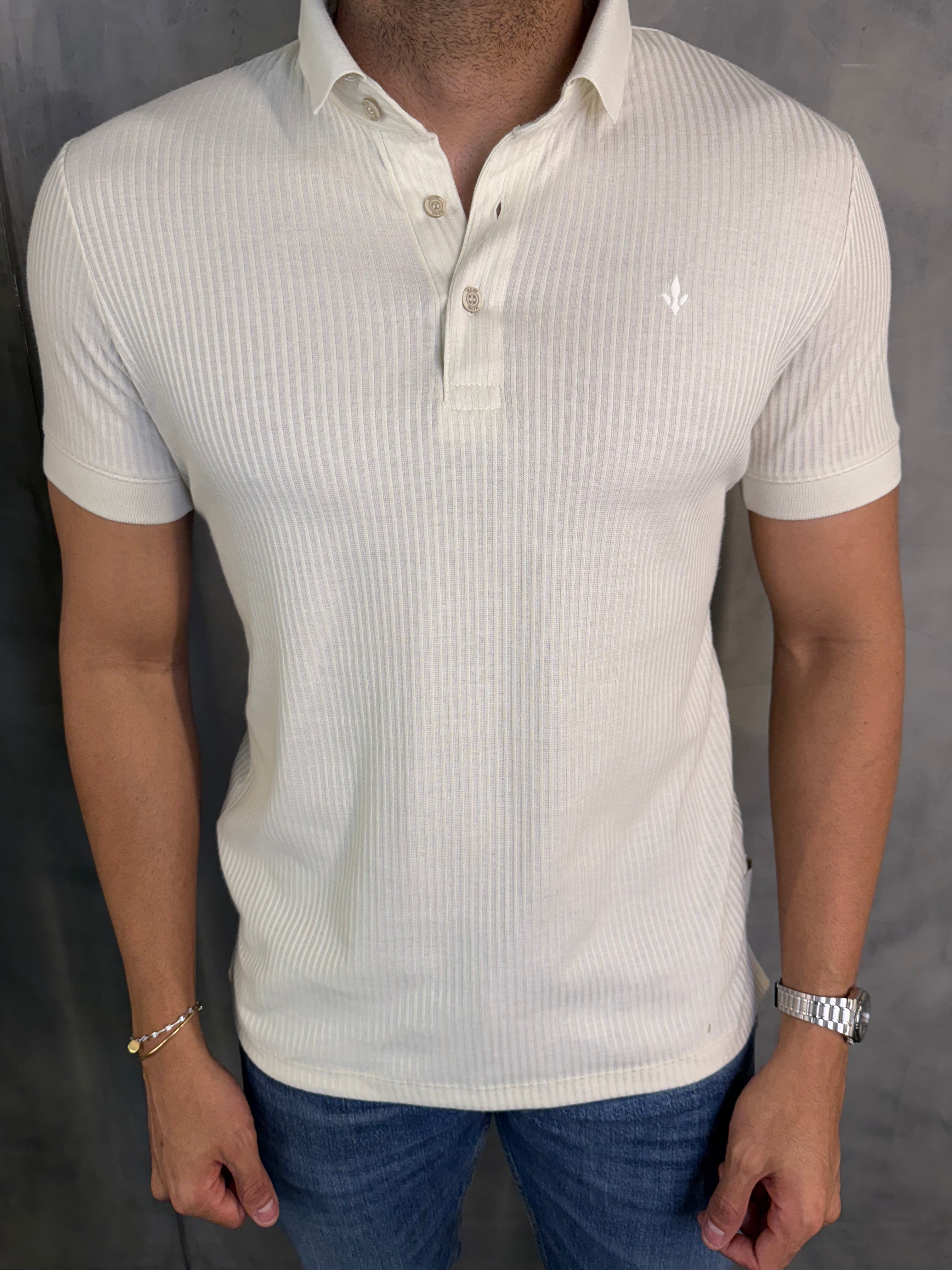 POLO REGULAR COTELÊ DLZ BEGE
