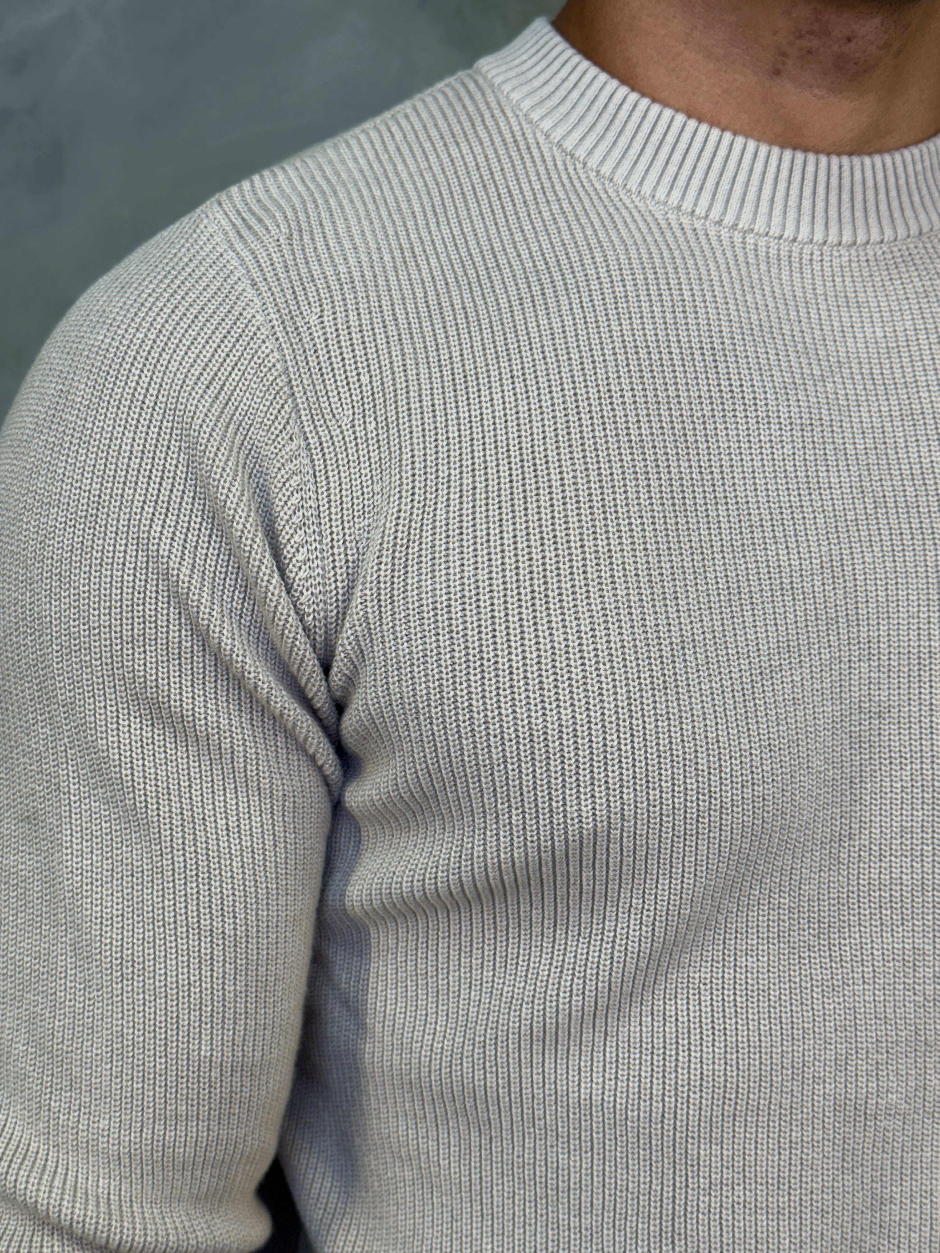 SUETER TRICOT TEXTURA ALGODÃO PONTO H