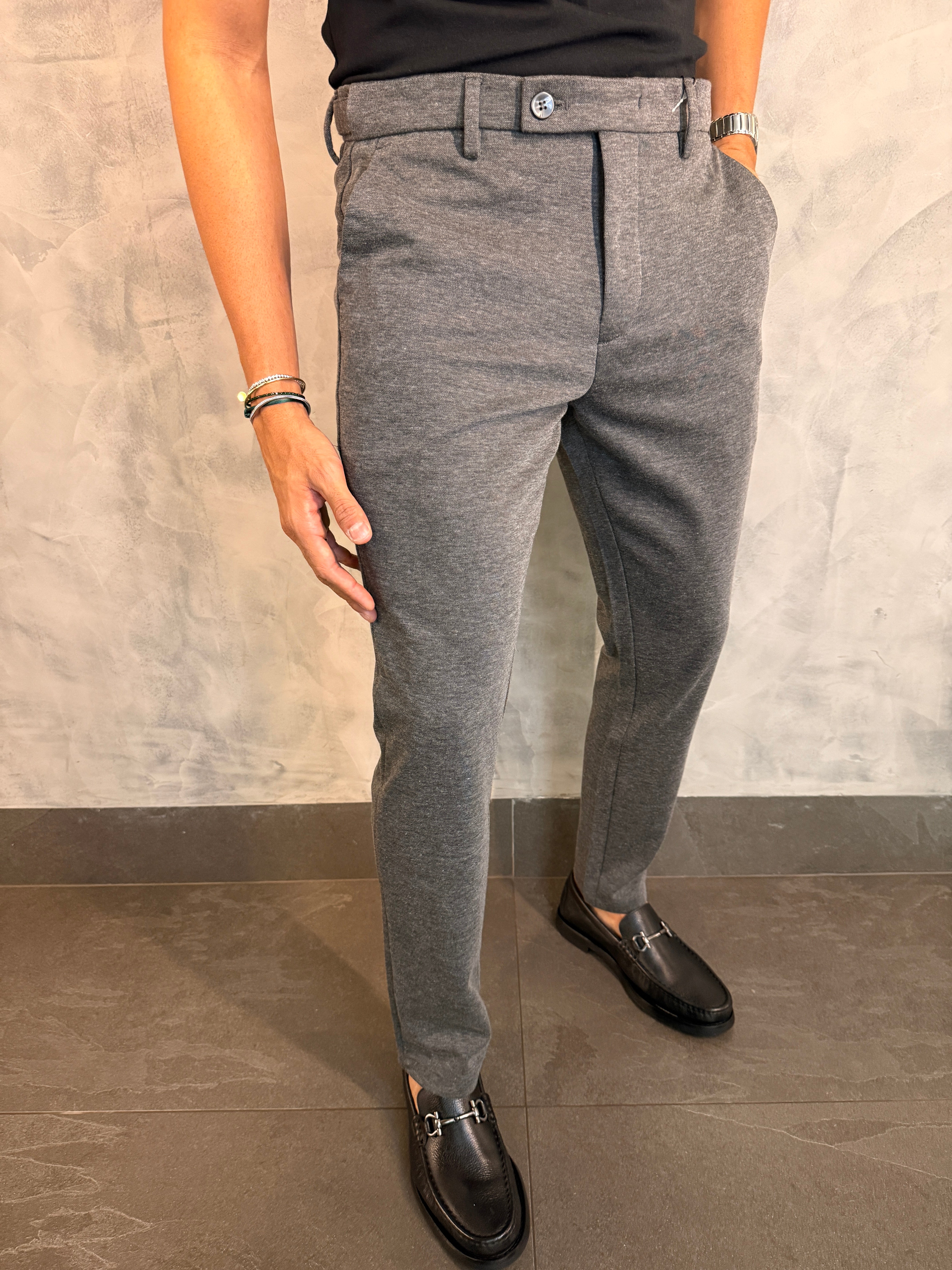 CALÇA ALF. TURIM PONTO H CHUMBO