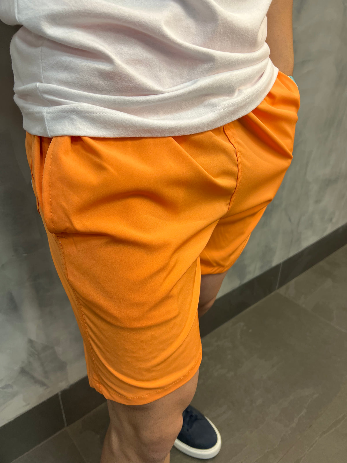 SHORT NYLON FLEX KINGEJOE LARANJA