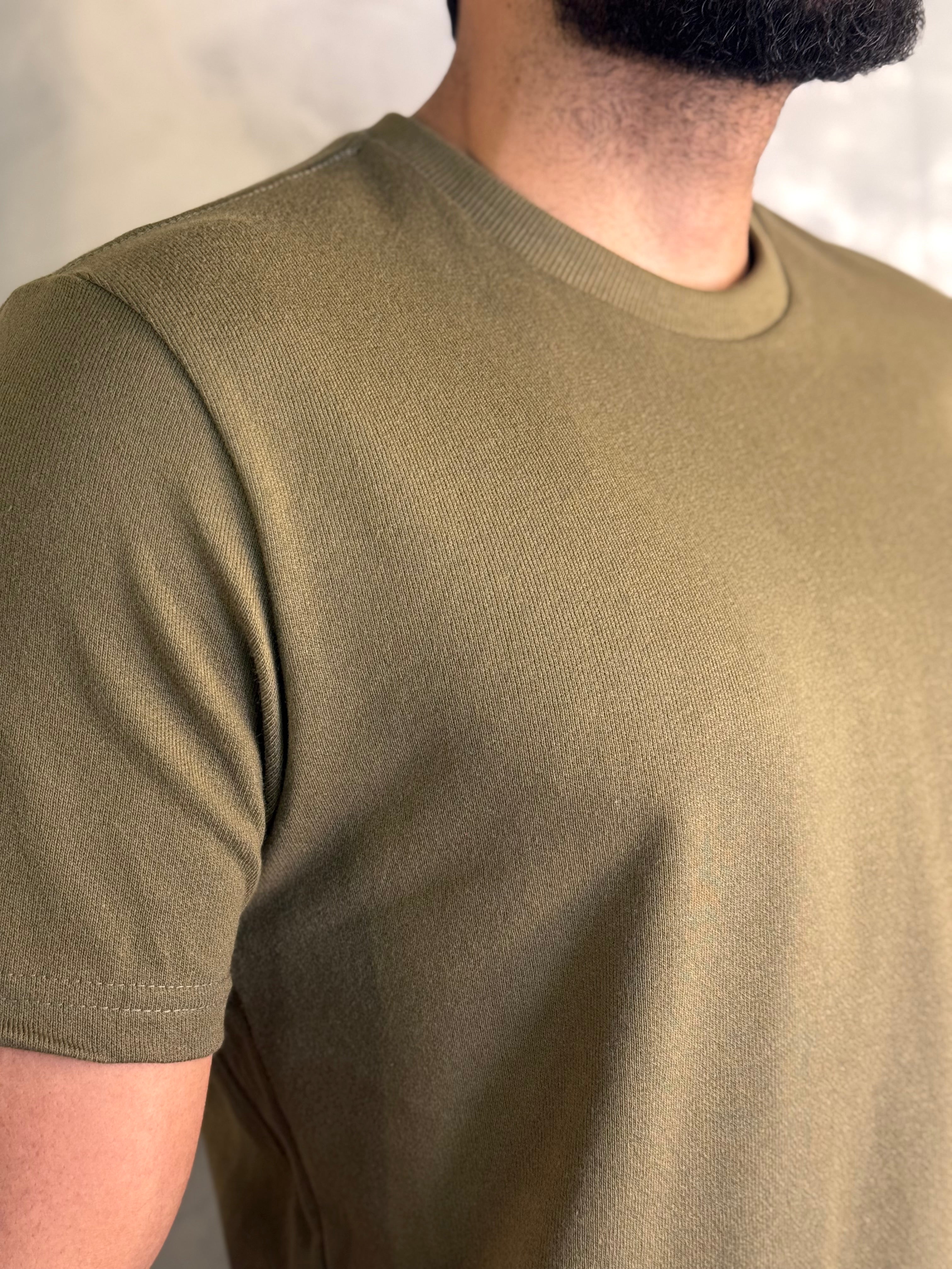 CAMISETA TEXTURA COMFORT KINGEJOE KAKI