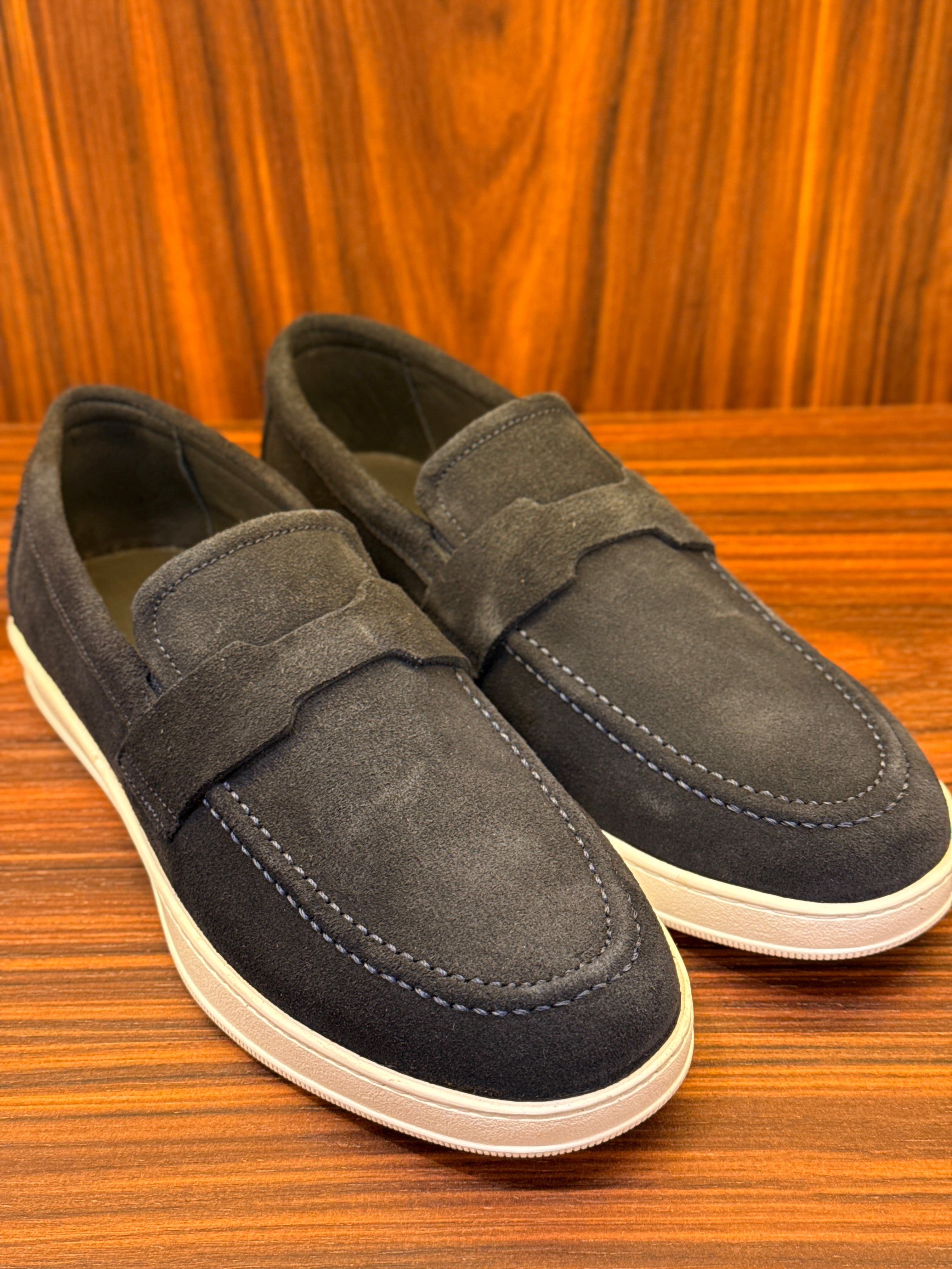 SLIP ON HORUS SUMMER CAMURÇA PONTO H AZUL MARINHO