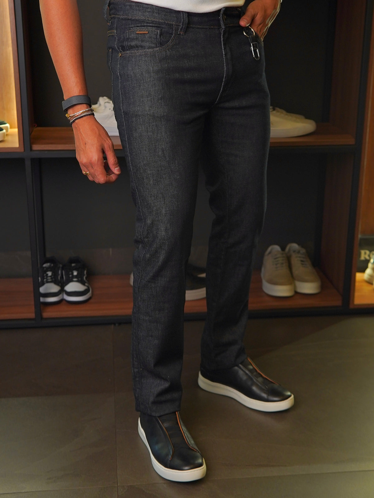 CALÇA SLIM SELECT DLZ LAVAGEM ESCURA